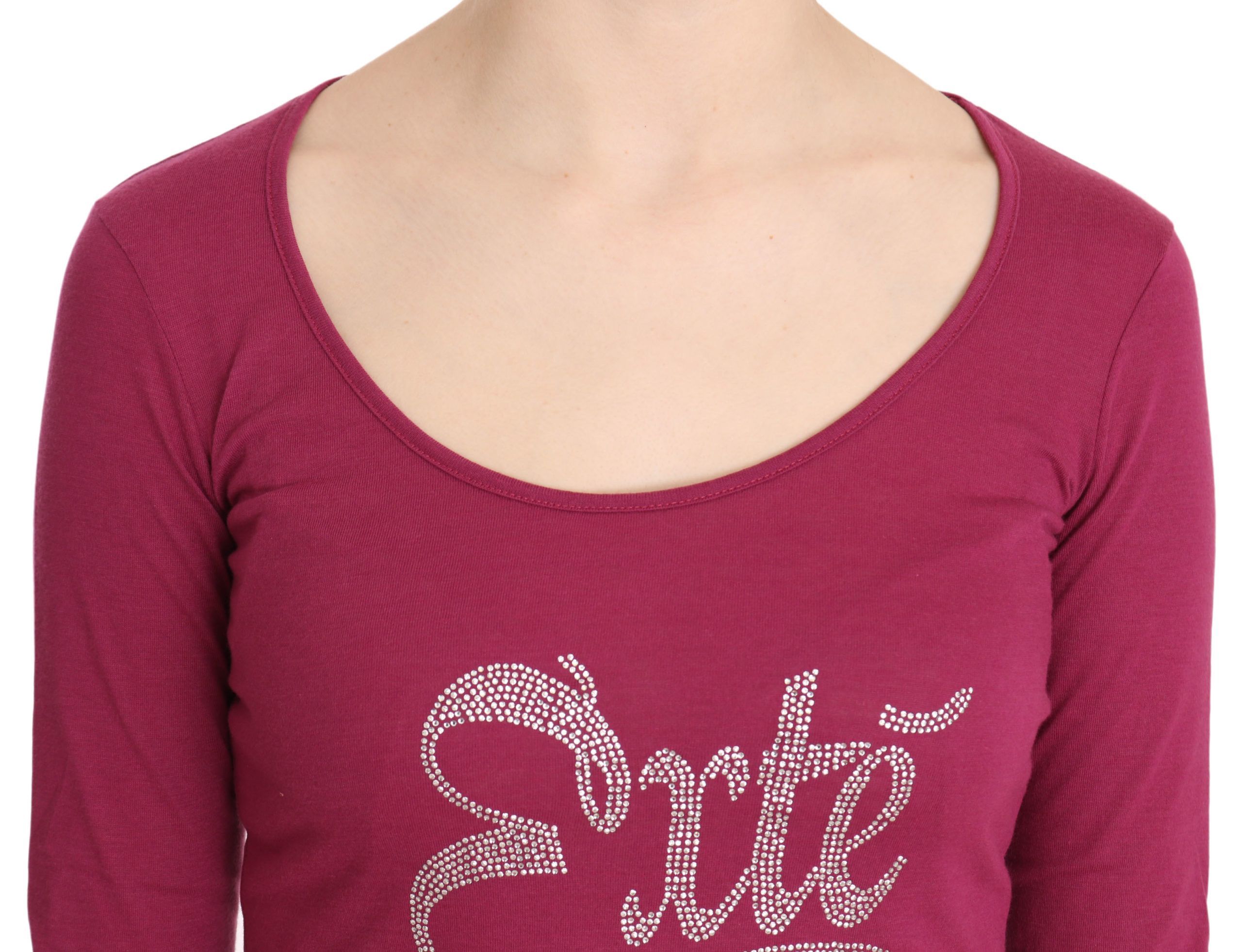 Crystal Embellished Long Sleeve Women's Top - Exte - Modalova