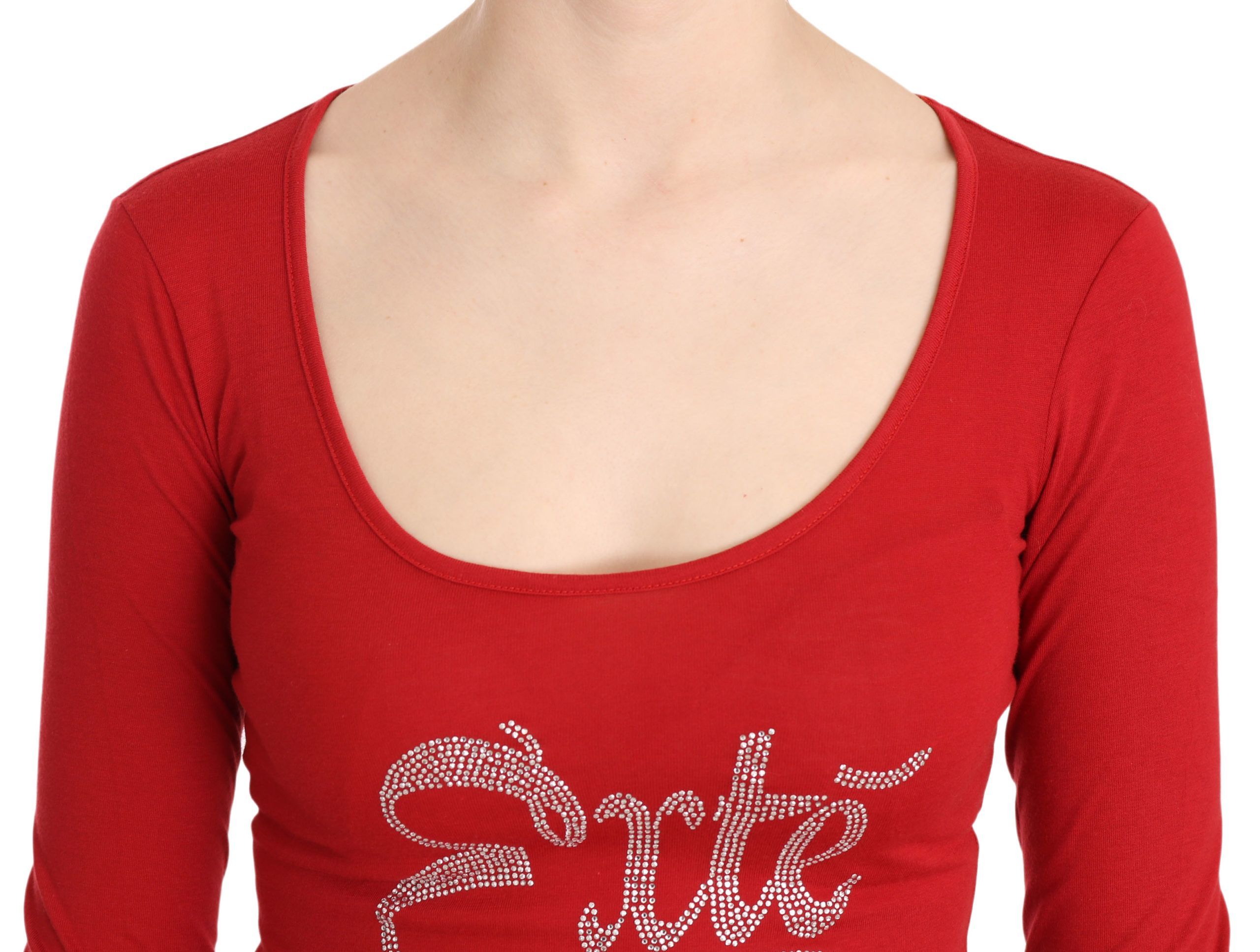 Crystal Embellished Long Sleeve Top Women's Blouse - Exte - Modalova