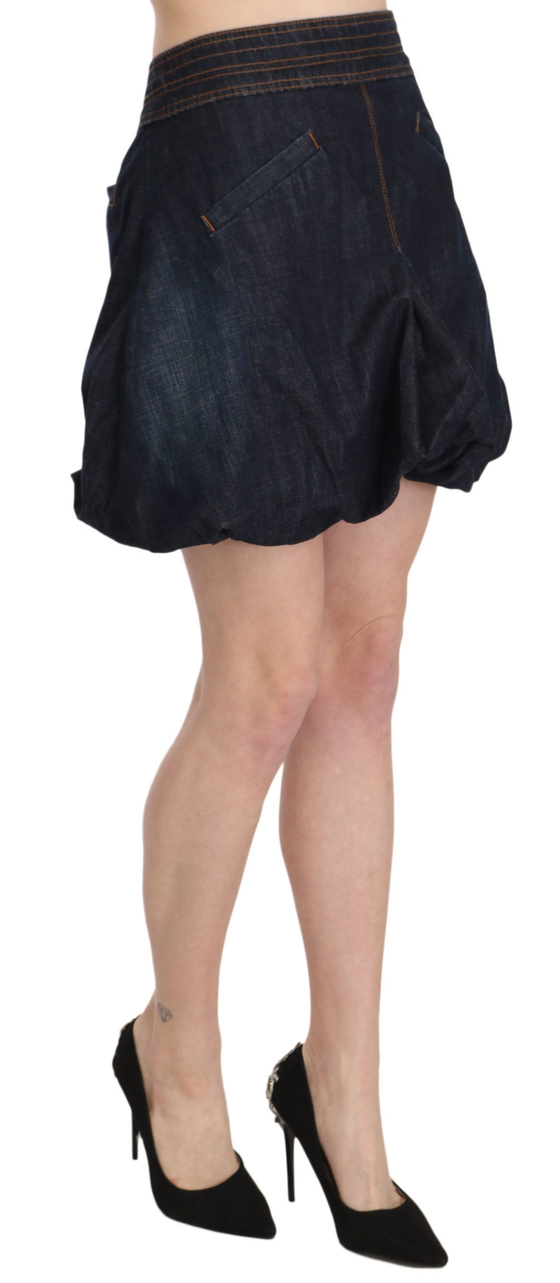 Jeans Denim Cotton Stretch A-line Women's Mini - Exte - Modalova