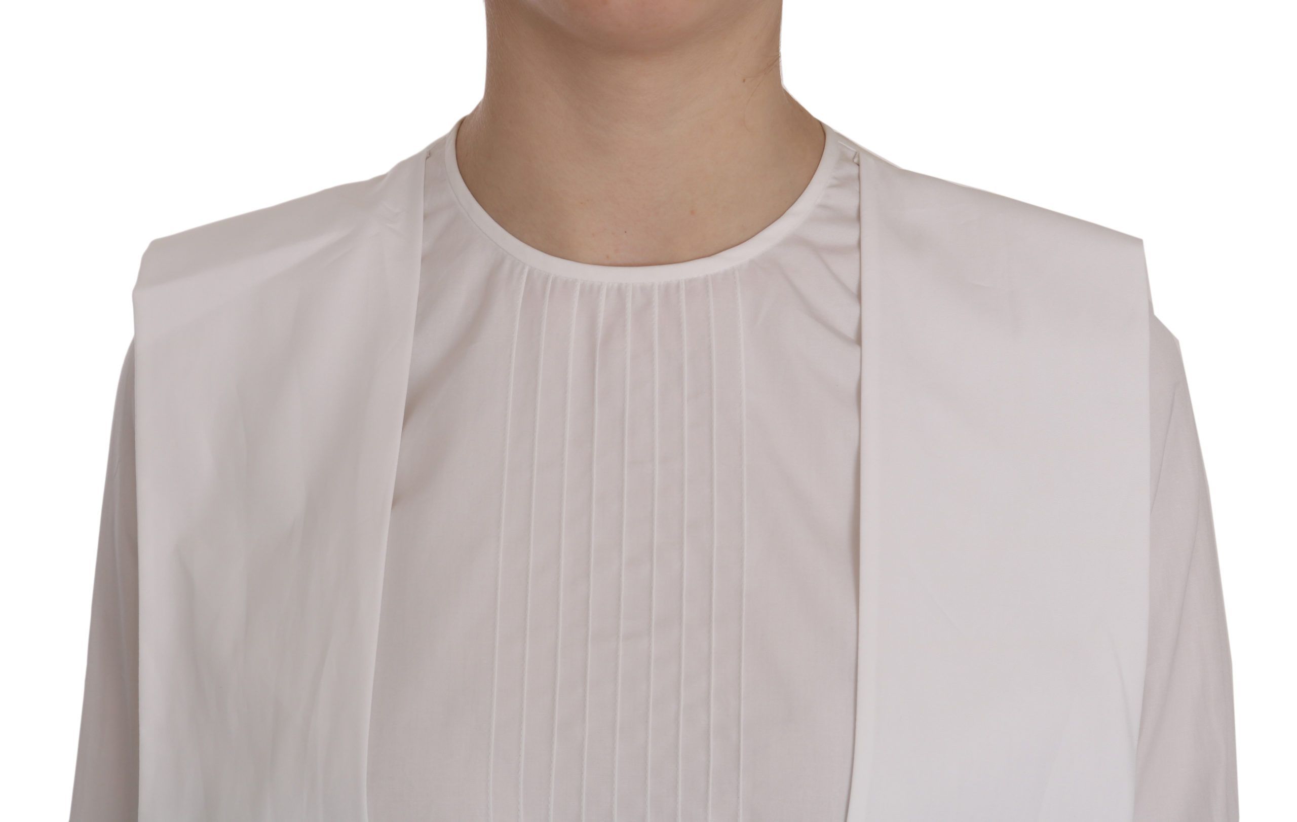 Crew Neck Long Sleeve Cotton Women's Blouse - Dsquared² - Modalova