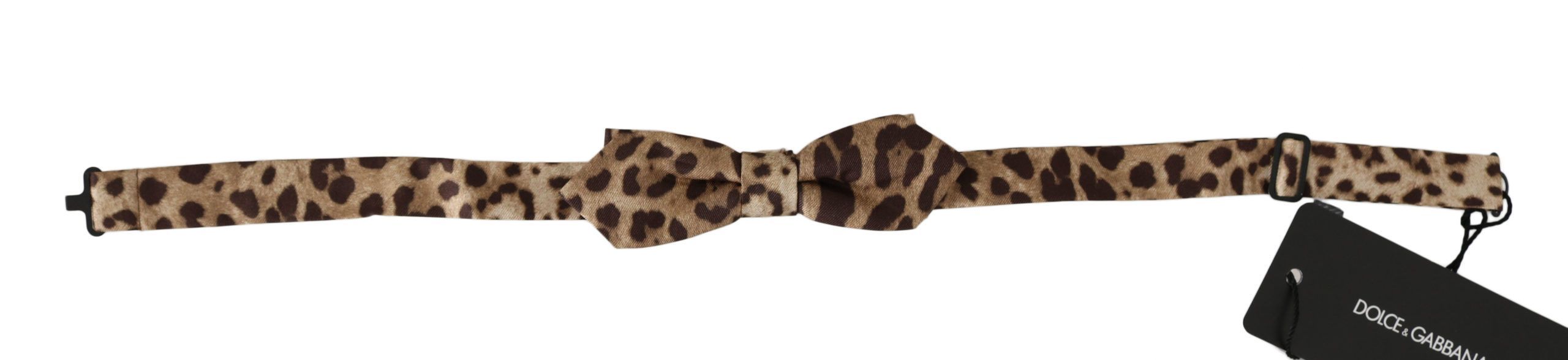 Leopard Silk Adjustable Neck Papillon Men Bow Men's Tie - Dolce & Gabbana - Modalova