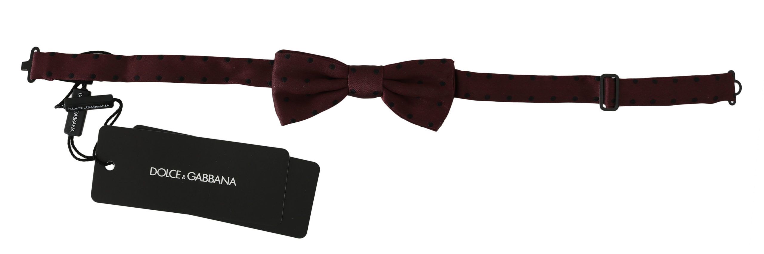 Dotted Silk Adjustable Neck Papillon Bow Men's Tie - Dolce & Gabbana - Modalova