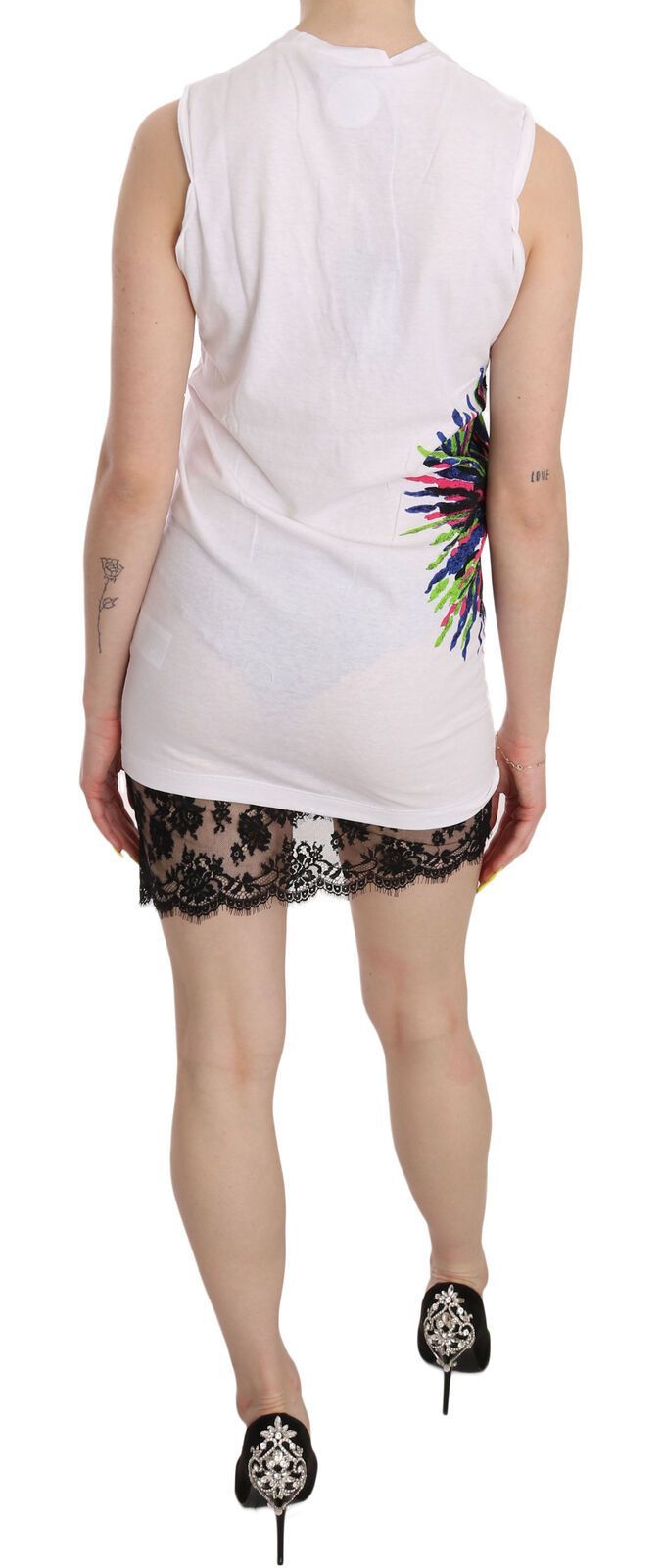 Printed Crew Neck Sleeveless Bodycon Mini Women's Dress - Dsquared² - Modalova