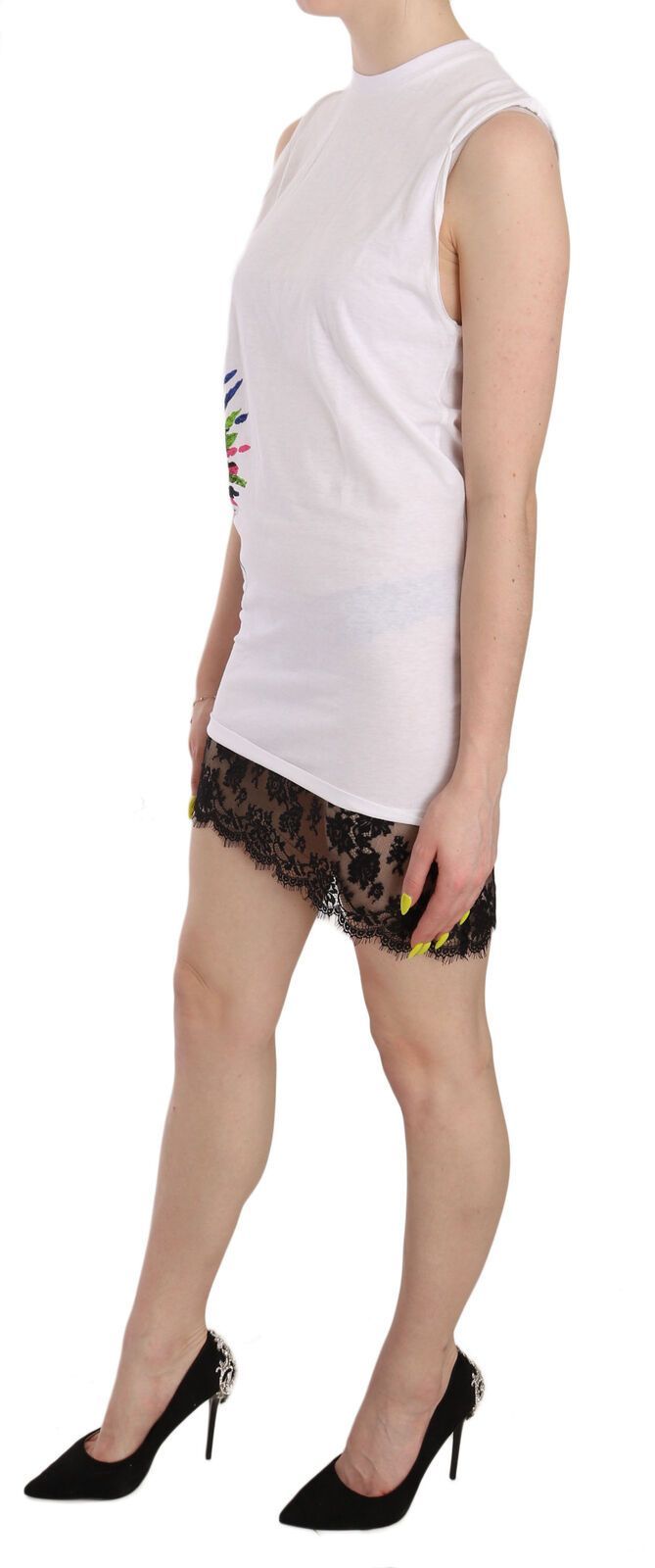 Printed Crew Neck Sleeveless Bodycon Mini Women's Dress - Dsquared² - Modalova