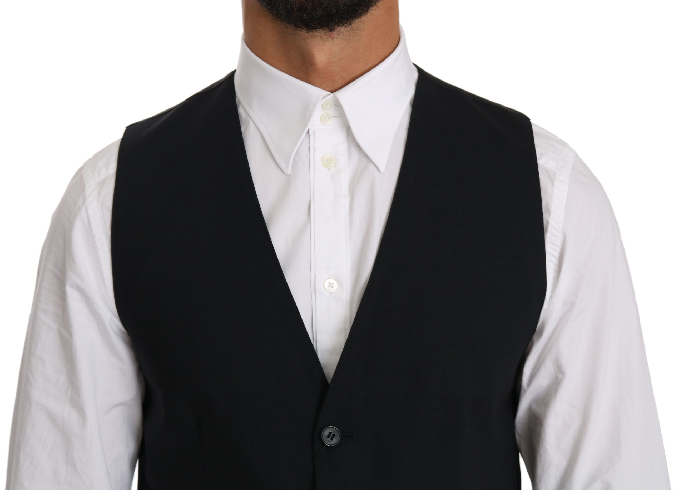 Wool Waistcoat Formal Gilet Men's Vest - Dolce & Gabbana - Modalova