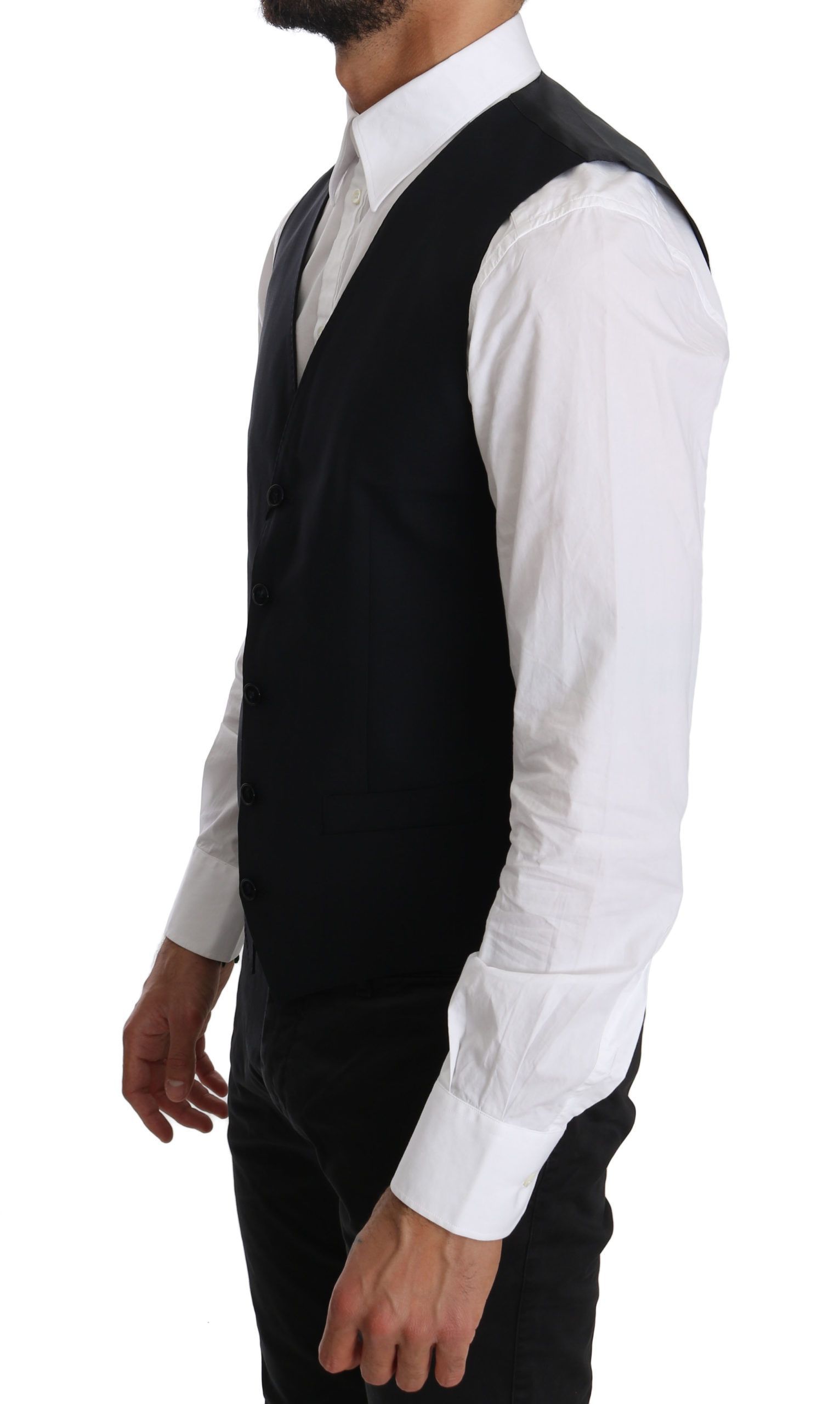 Wool Waistcoat Formal Gilet Men's Vest - Dolce & Gabbana - Modalova