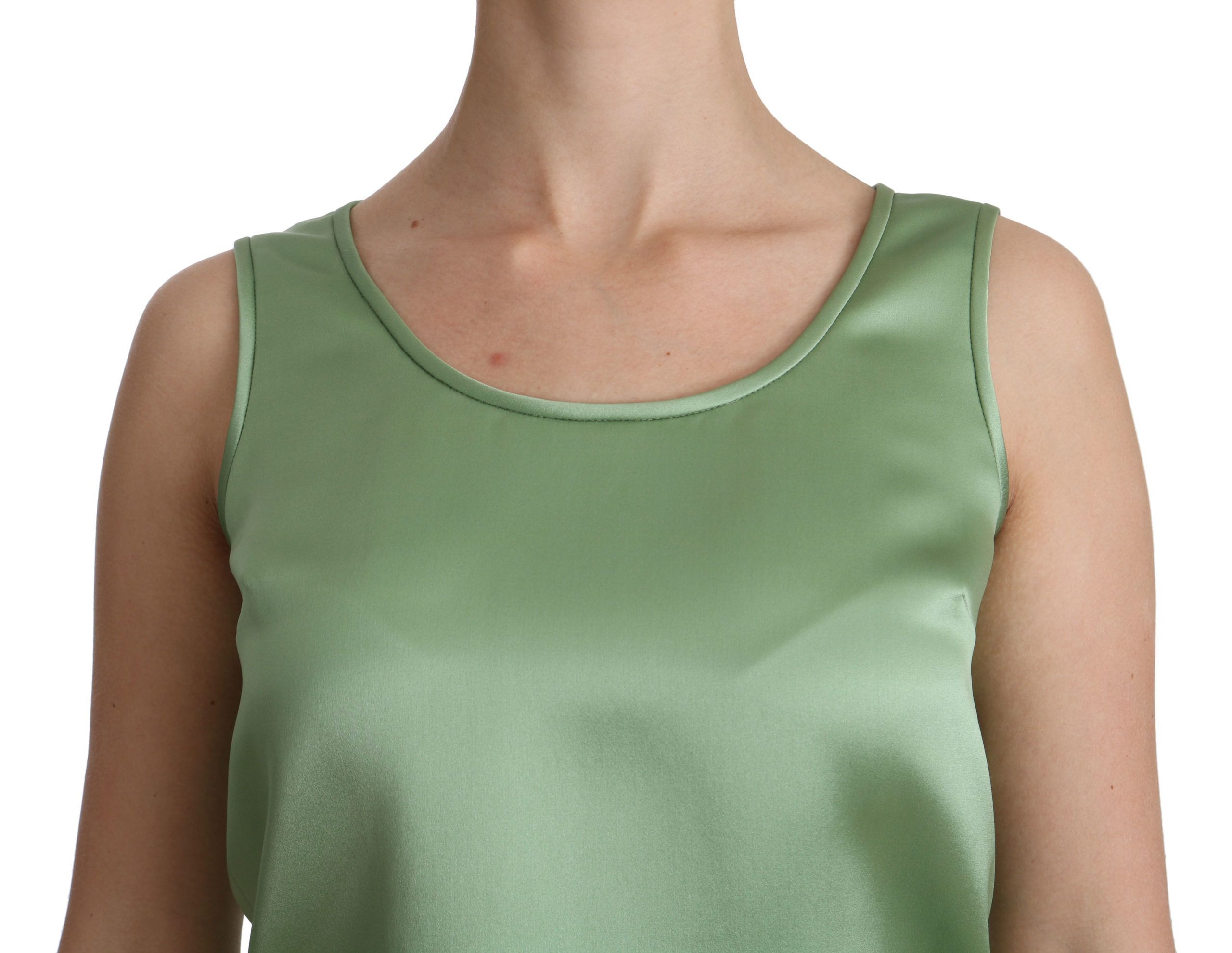 Sleeveless 100% Silk Top Tank Women's Blouse - Dolce & Gabbana - Modalova