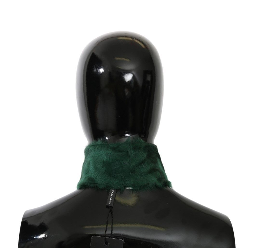 Fur Neck Collar Wrap Lambskin Women's Scarf - Dolce & Gabbana - Modalova