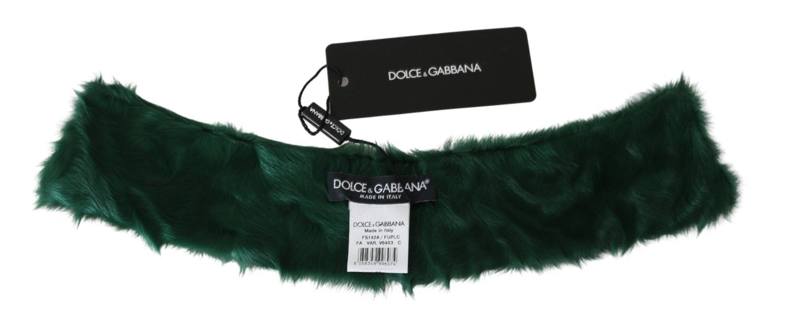 Fur Neck Collar Wrap Lambskin Women's Scarf - Dolce & Gabbana - Modalova