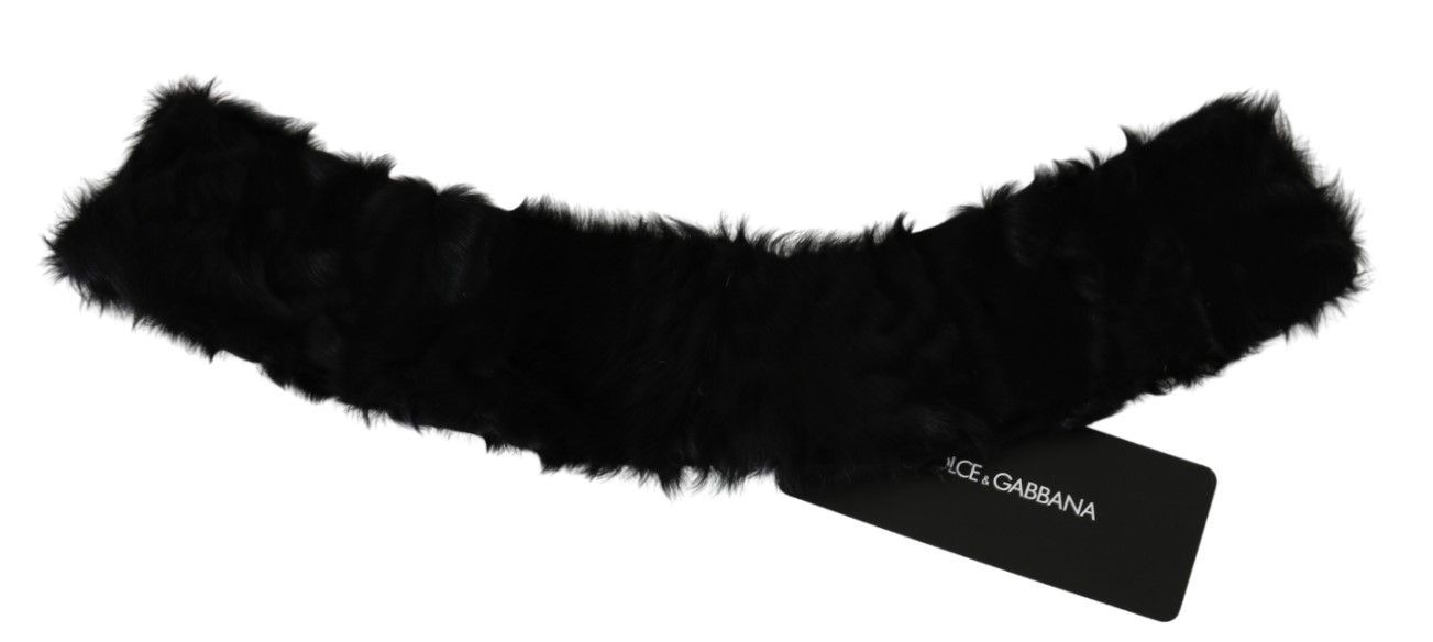 Fur Neck Collar Wrap Lambskin Women's Scarf - Dolce & Gabbana - Modalova