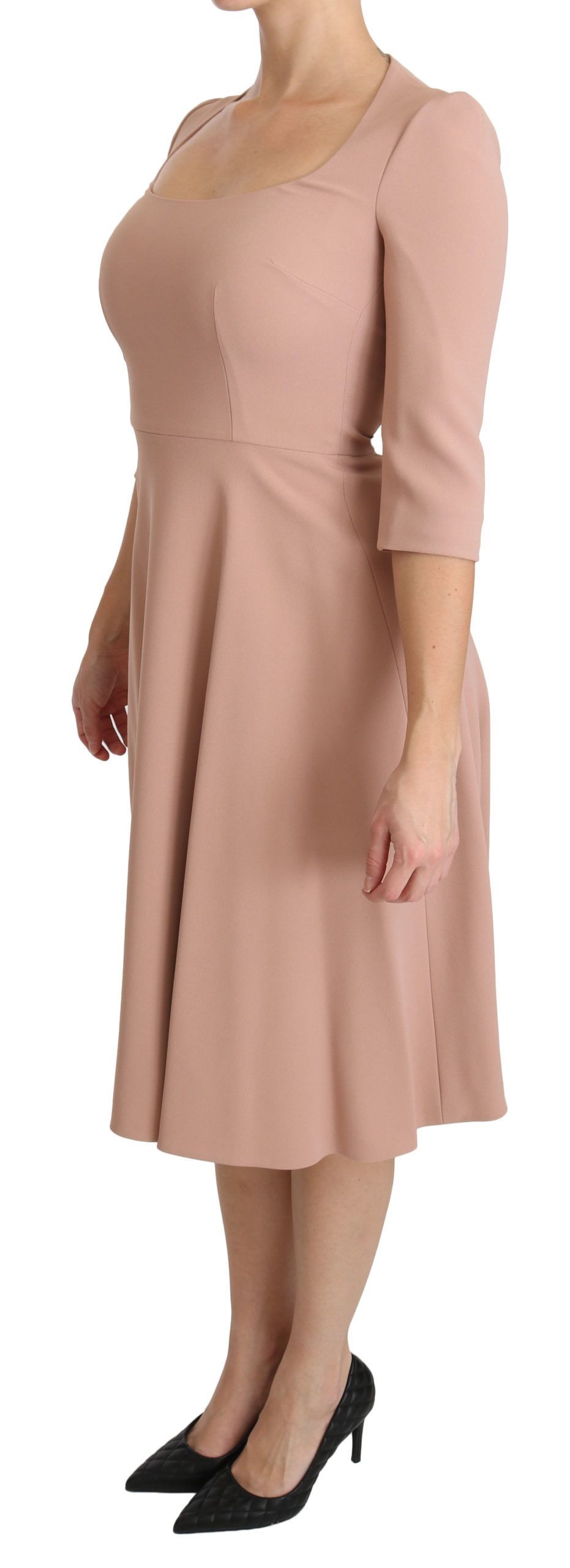 Sleeves A-line Viscose Women's Dress - Dolce & Gabbana - Modalova