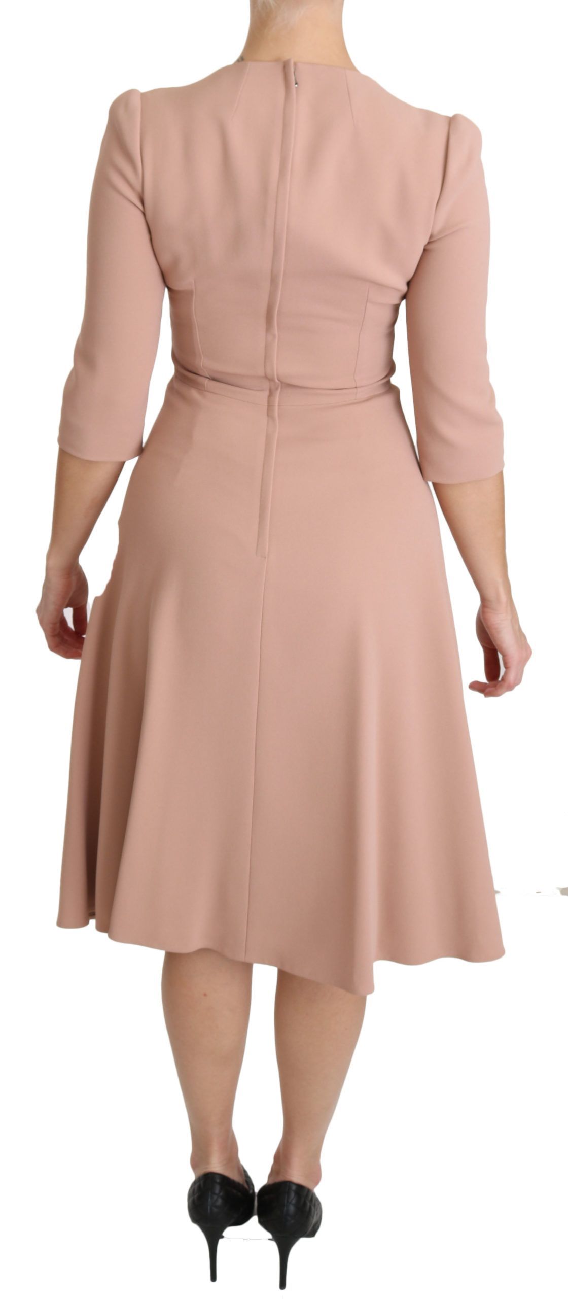 Sleeves A-line Viscose Women's Dress - Dolce & Gabbana - Modalova