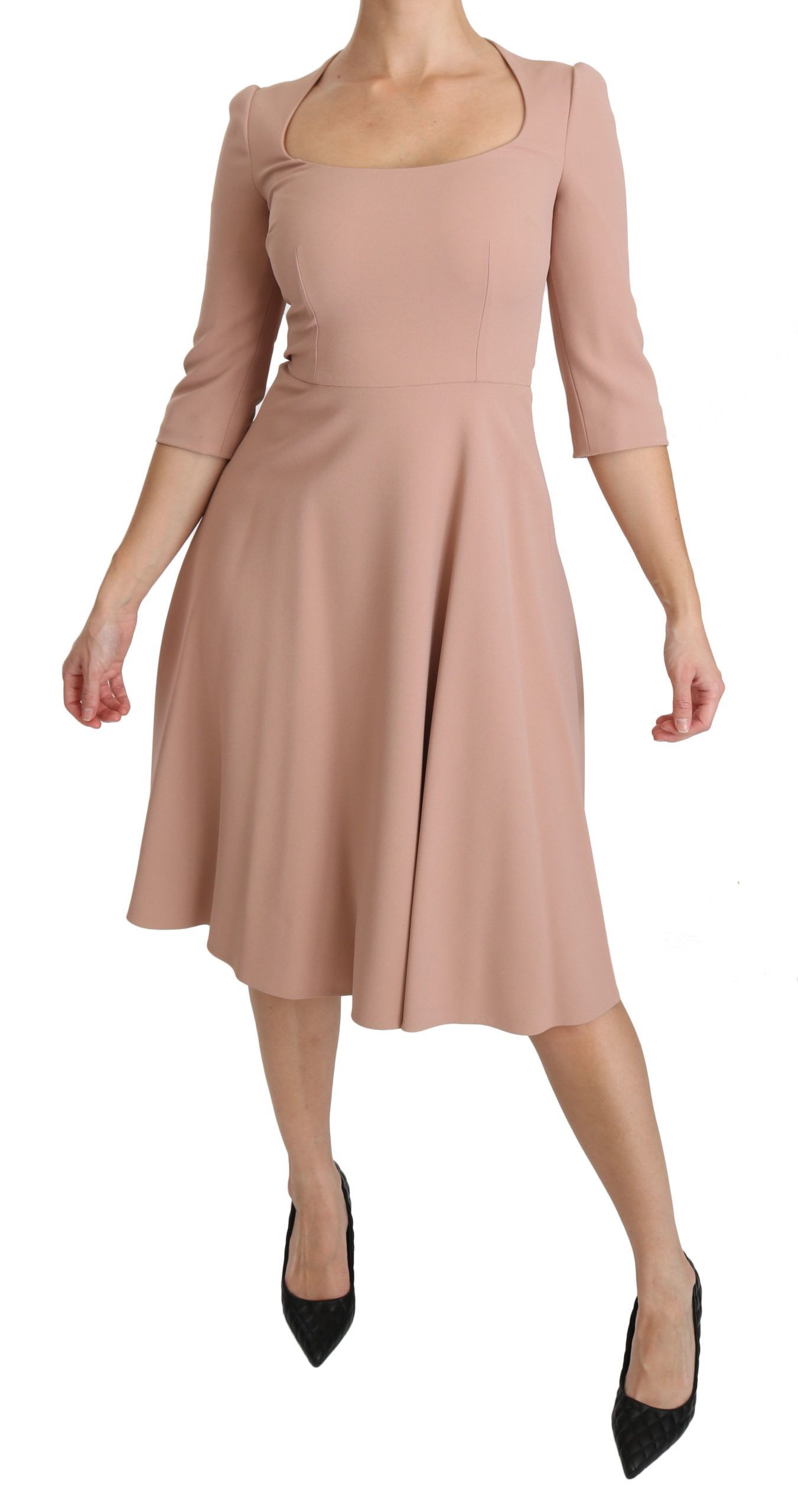 Sleeves A-line Viscose Women's Dress - Dolce & Gabbana - Modalova
