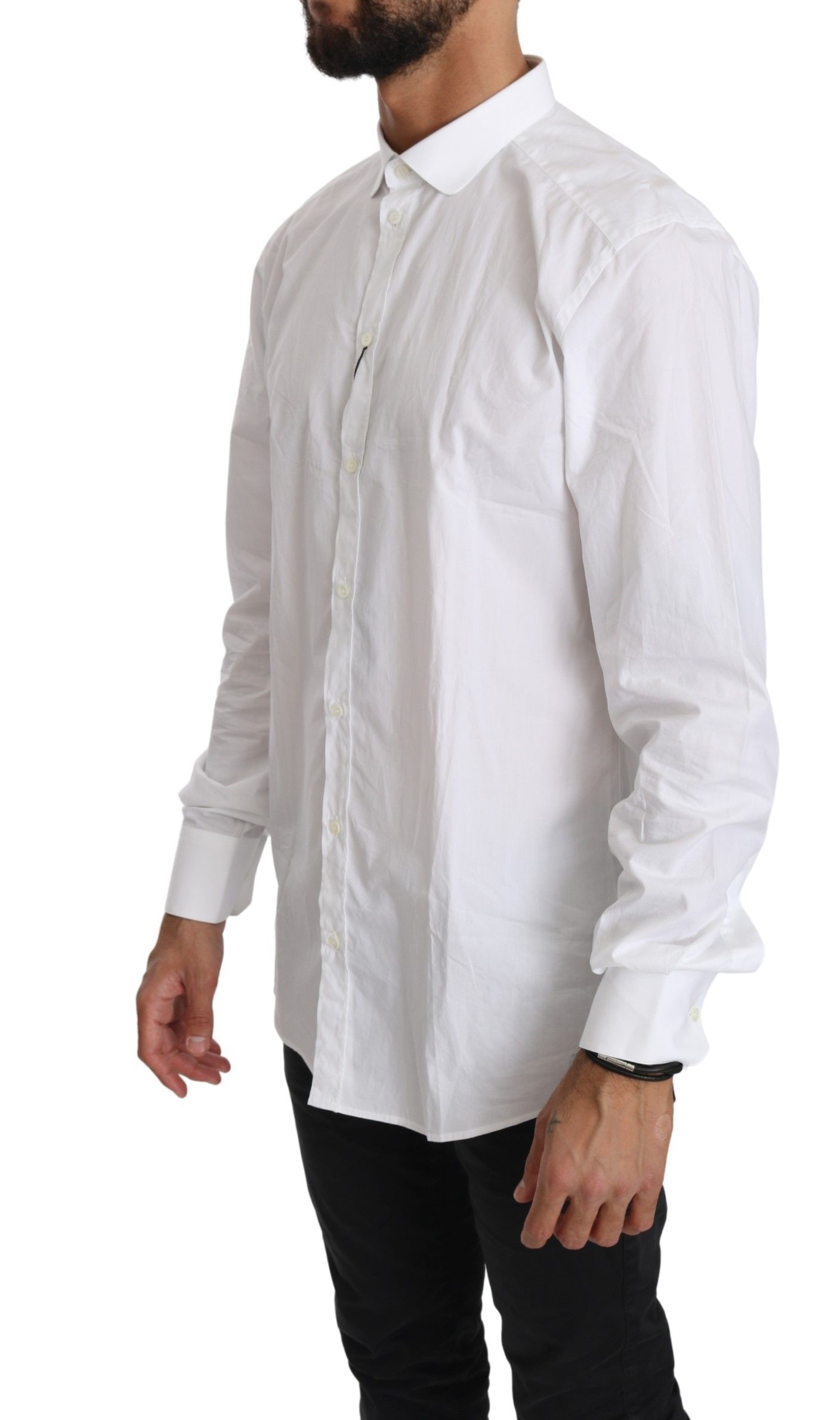 Cotton Long Sleeve Top Men's Shirt - Dolce & Gabbana - Modalova
