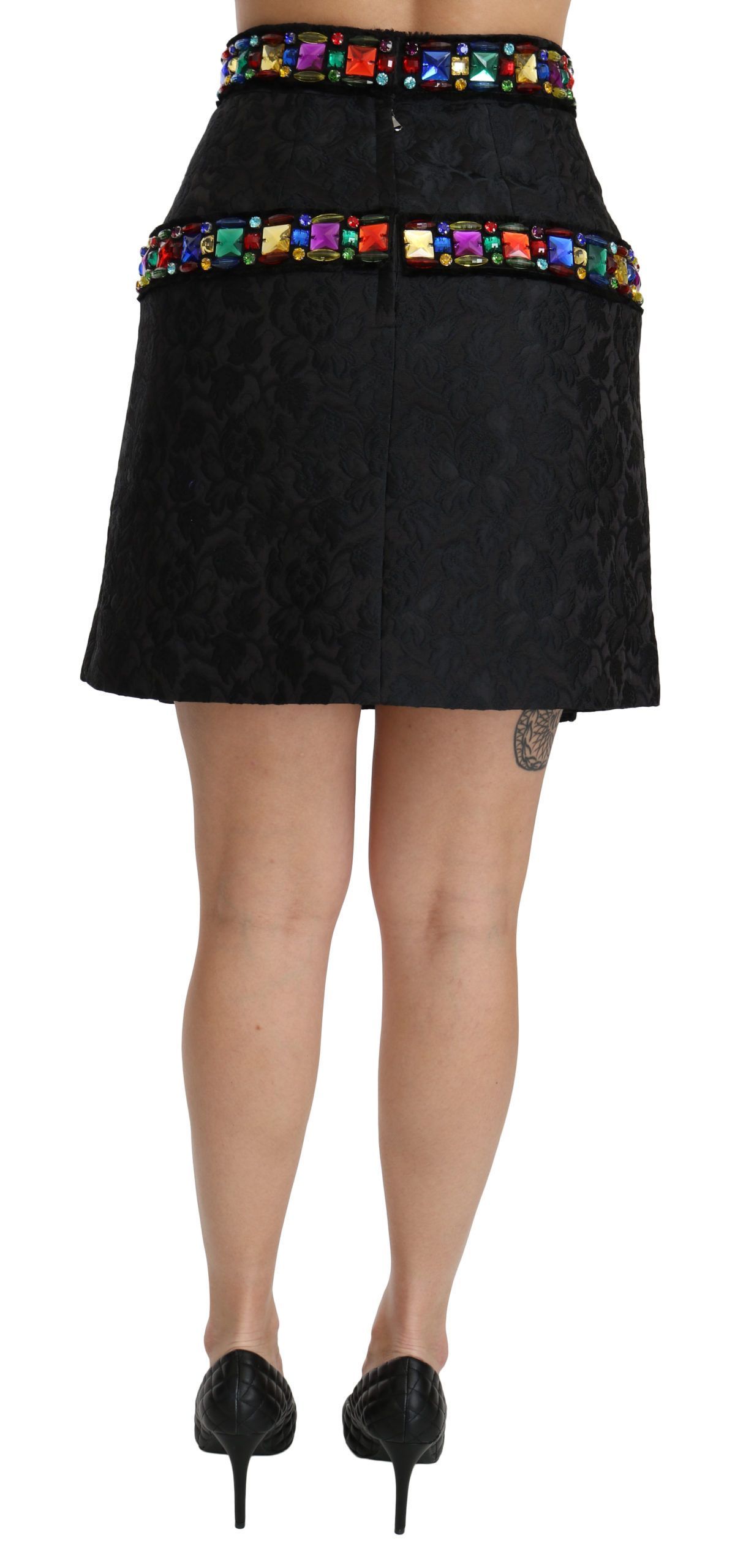 Crystal Embellished High Waist Women's Skirt - Dolce & Gabbana - Modalova