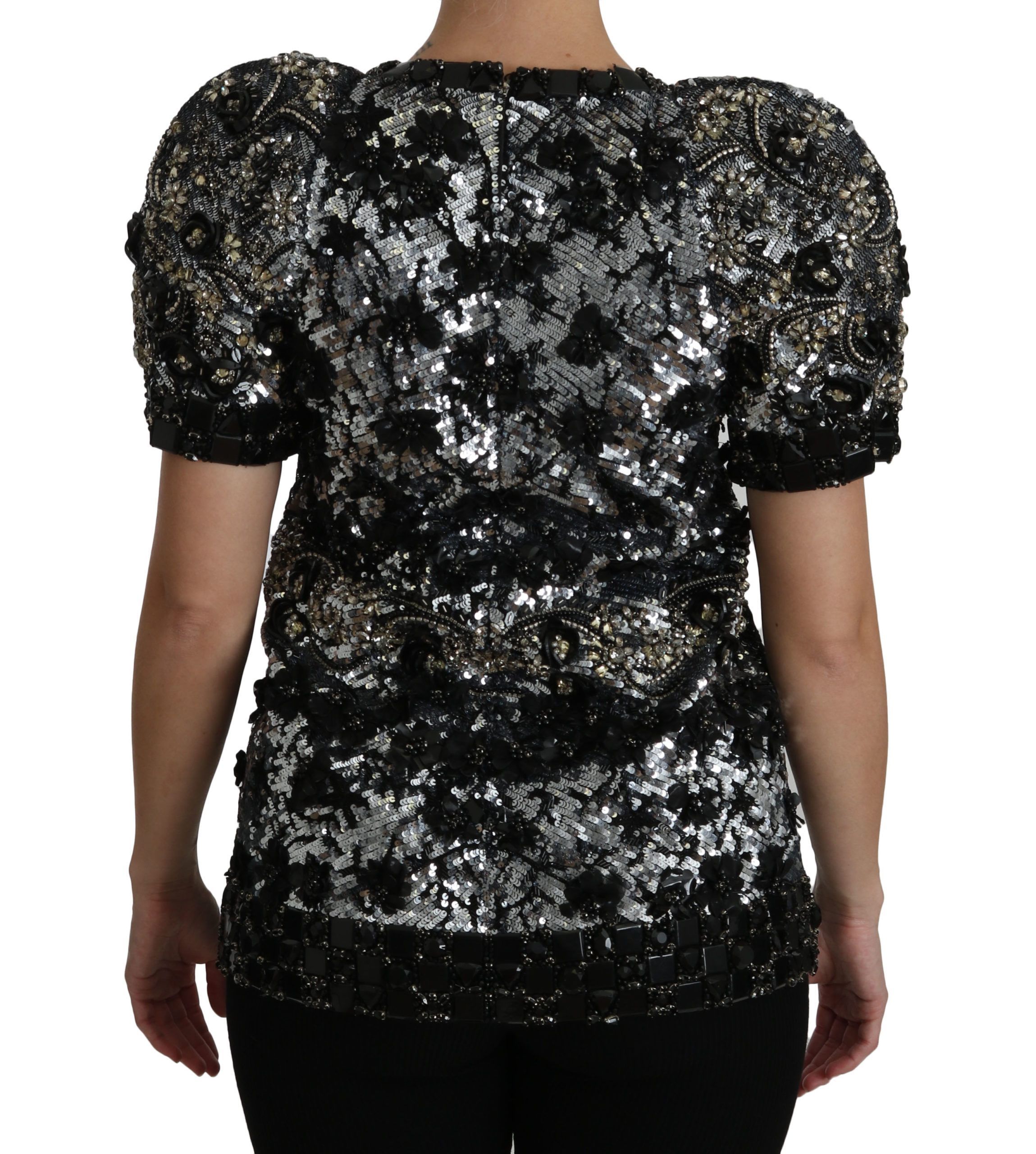 Sequined Crystal Embellished Top Women's Blouse - Dolce & Gabbana - Modalova