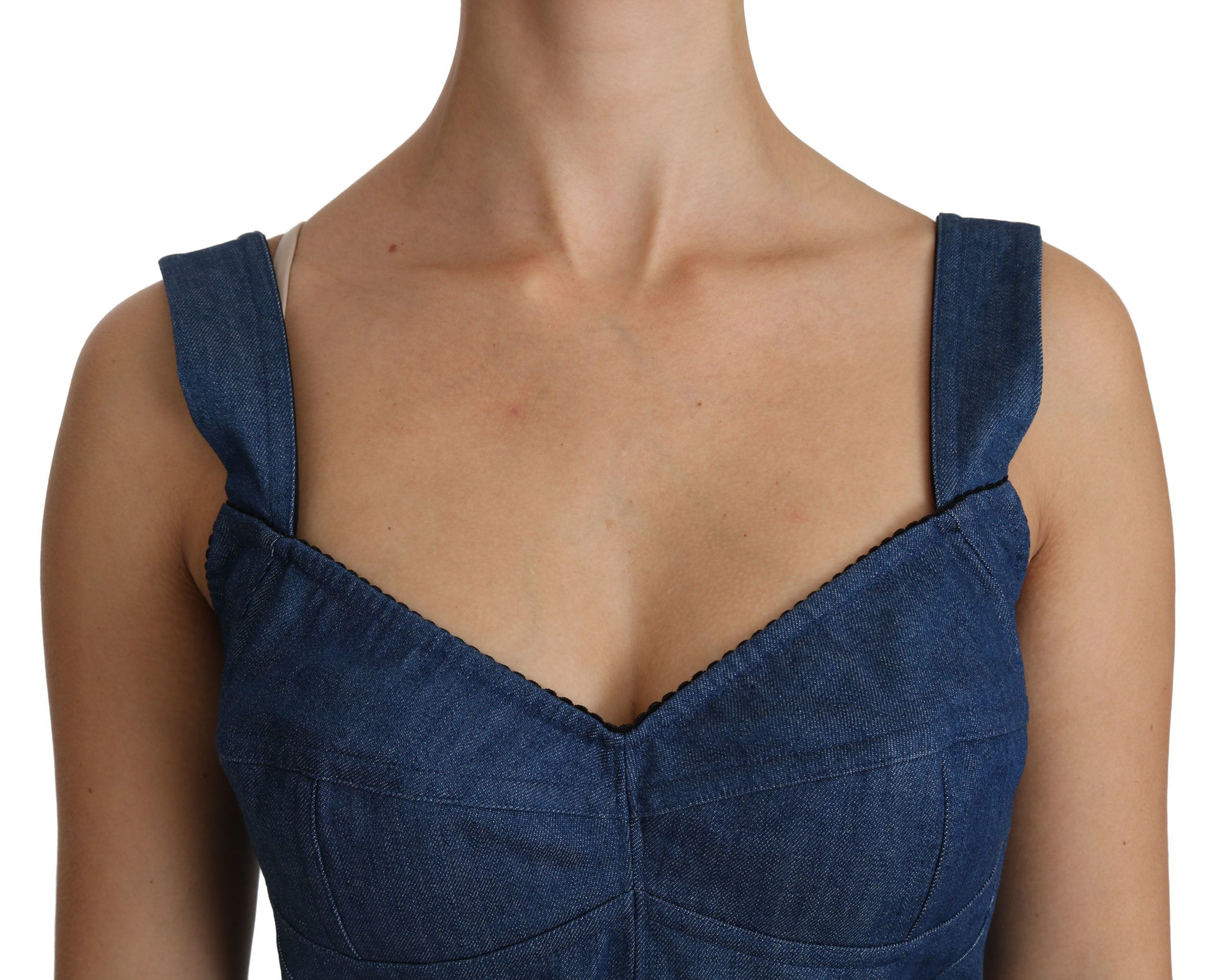 Sleeveless Bustier Blouse Cotton Women's Top - Dolce & Gabbana - Modalova