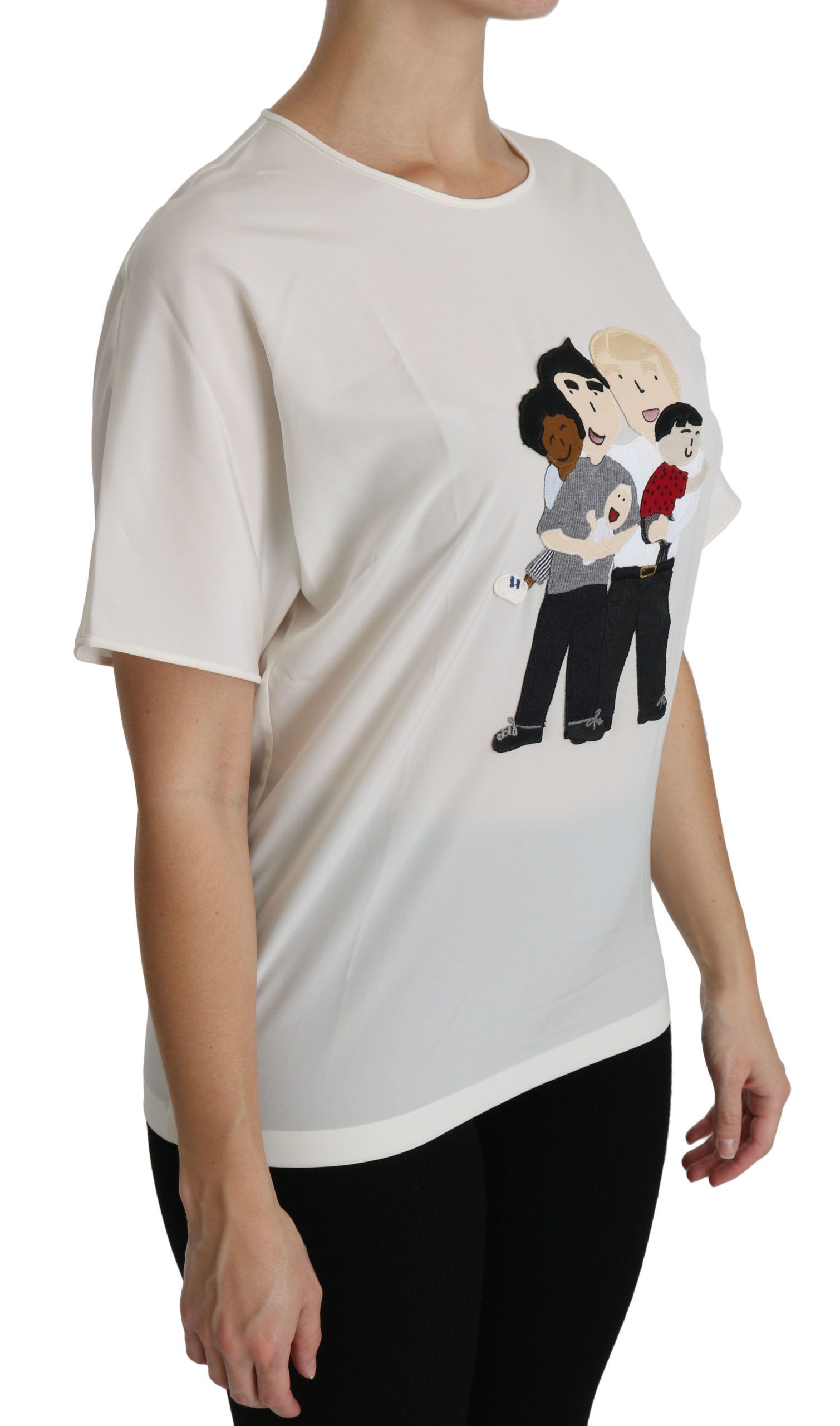 Dgfamily Patch Short Sleeve Blouse Women's Top - Dolce & Gabbana - Modalova