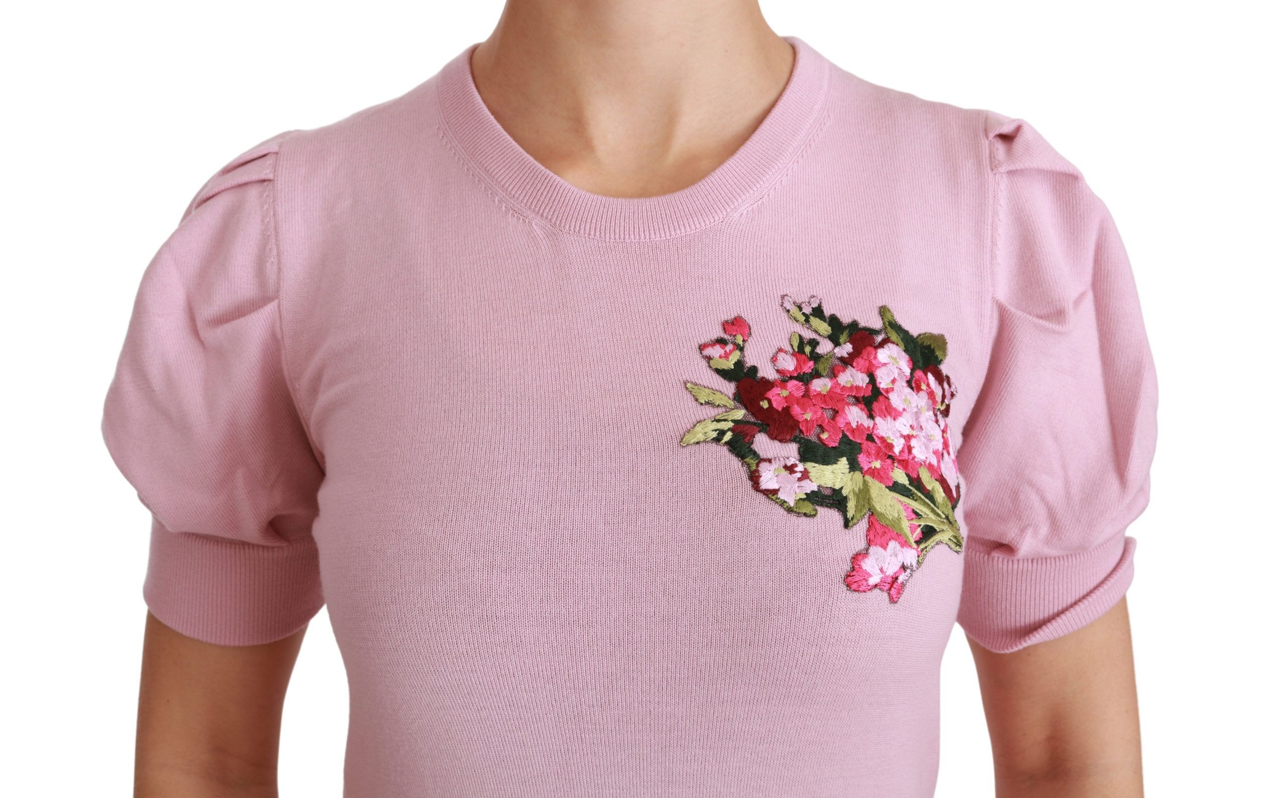 Floral Embroidered Blouse Wool Women's Top - Dolce & Gabbana - Modalova