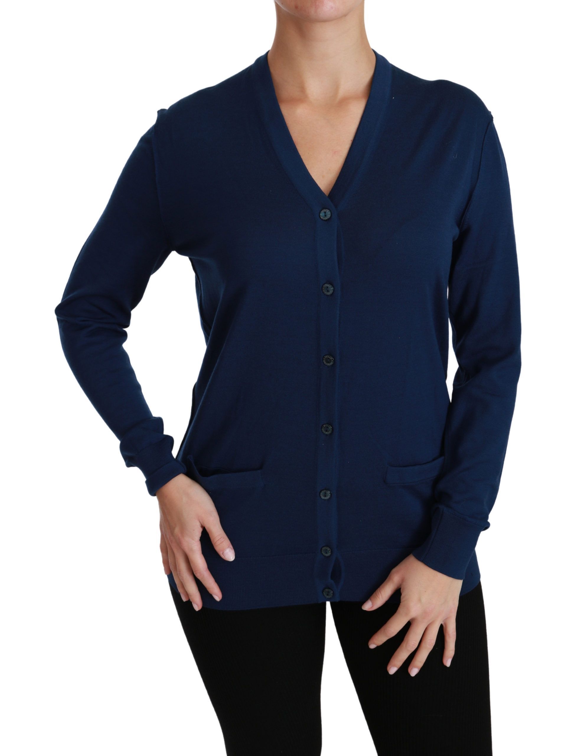 Button Cardigan Virgin Wool Women's Sweater - Dolce & Gabbana - Modalova