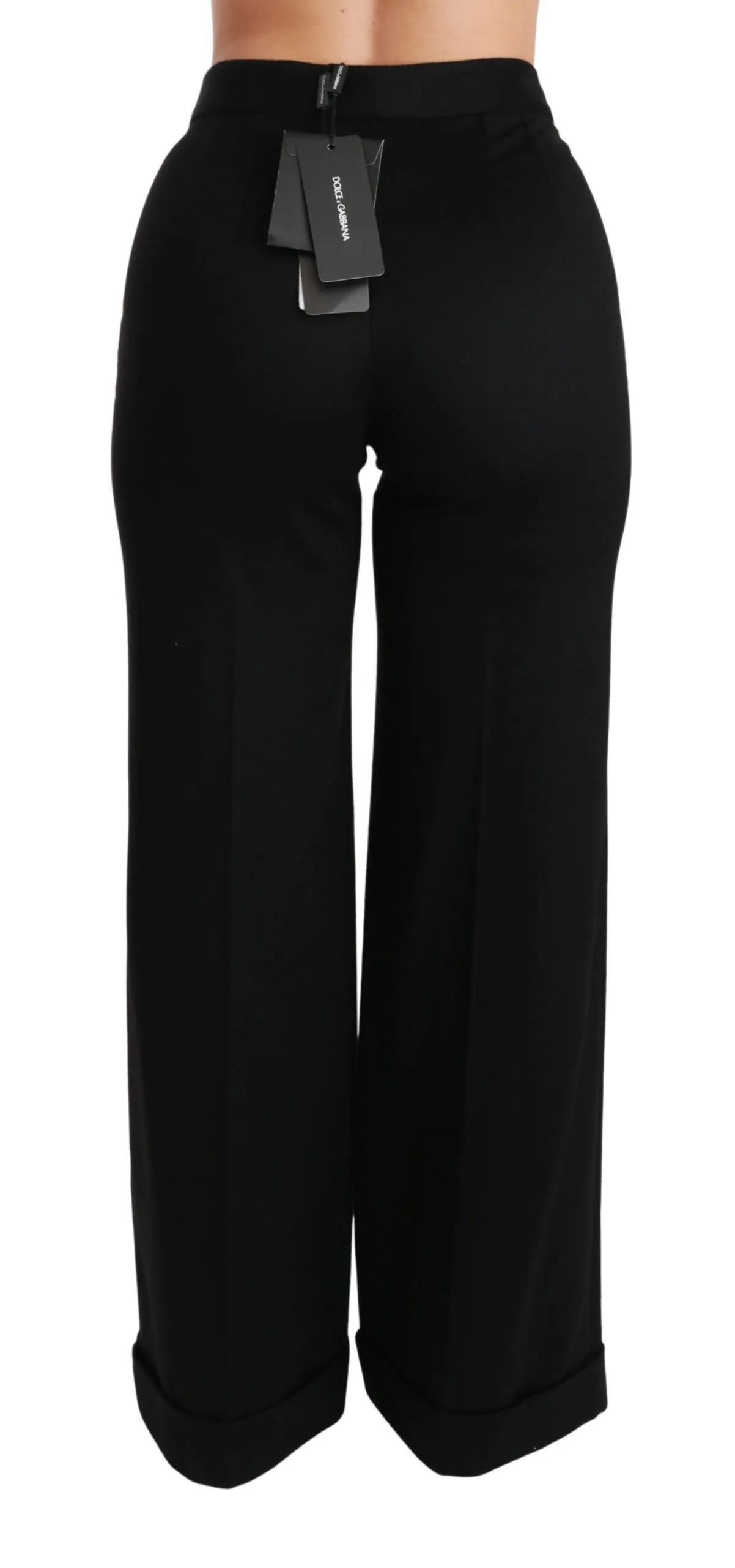 Wide Leg Flared Trouser Cashmere Women's Pants - Dolce & Gabbana - Modalova
