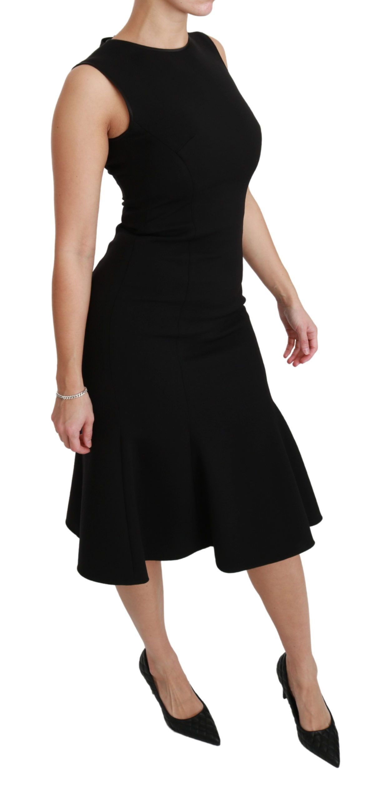Fit Flare Wool Stretch Sheath Women's Dress - Dolce & Gabbana - Modalova