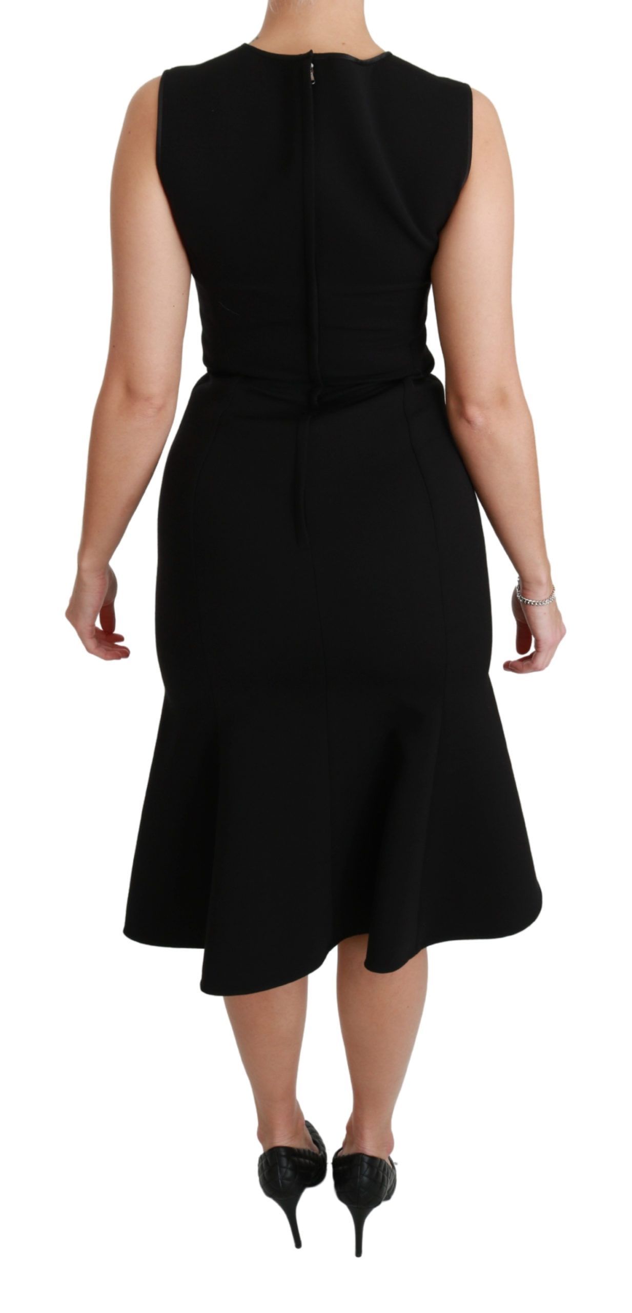 Fit Flare Wool Stretch Sheath Women's Dress - Dolce & Gabbana - Modalova