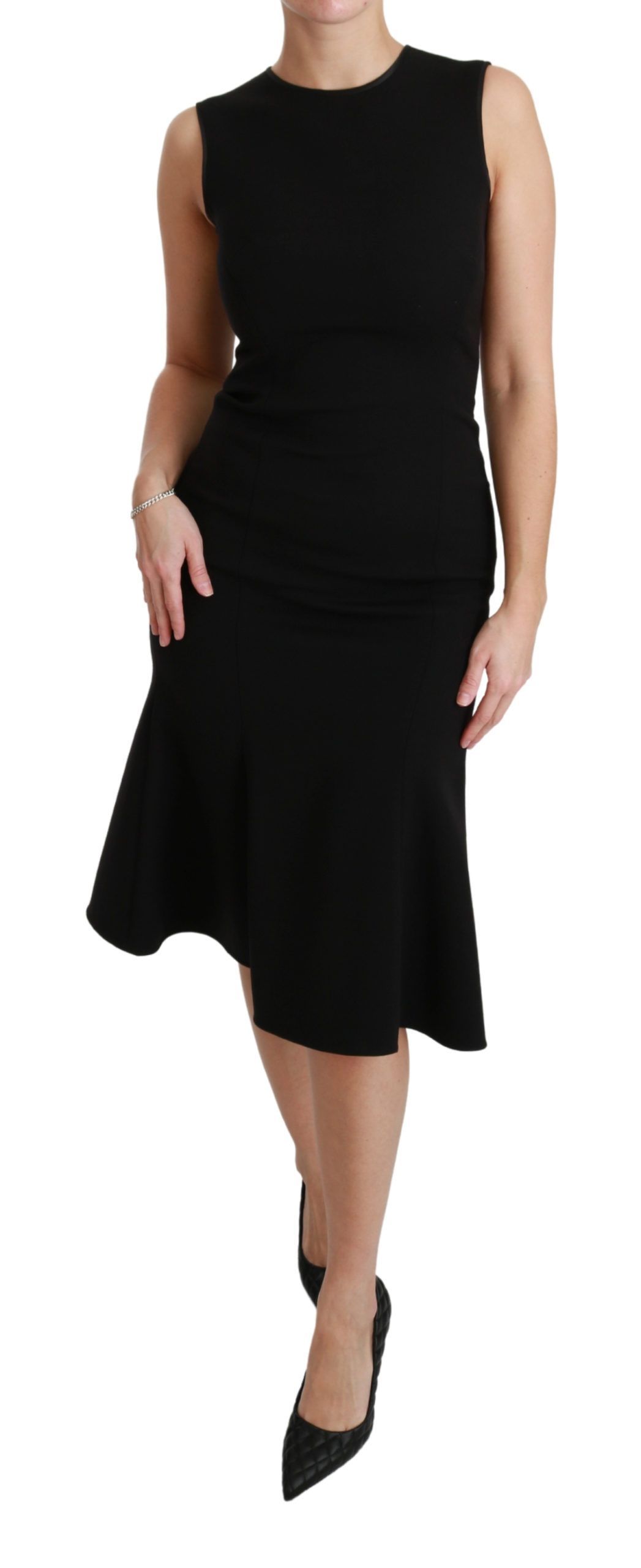 Fit Flare Wool Stretch Sheath Women's Dress - Dolce & Gabbana - Modalova