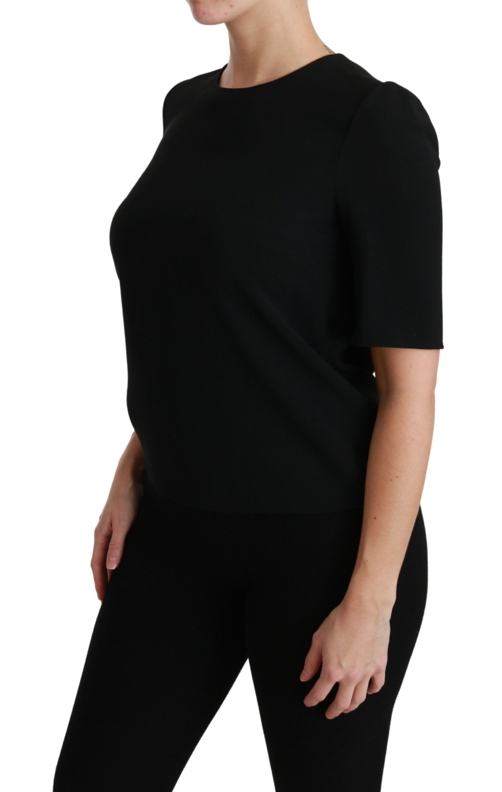 Short Sleeve Casual Top Stretch Women's Blouse - Dolce & Gabbana - Modalova