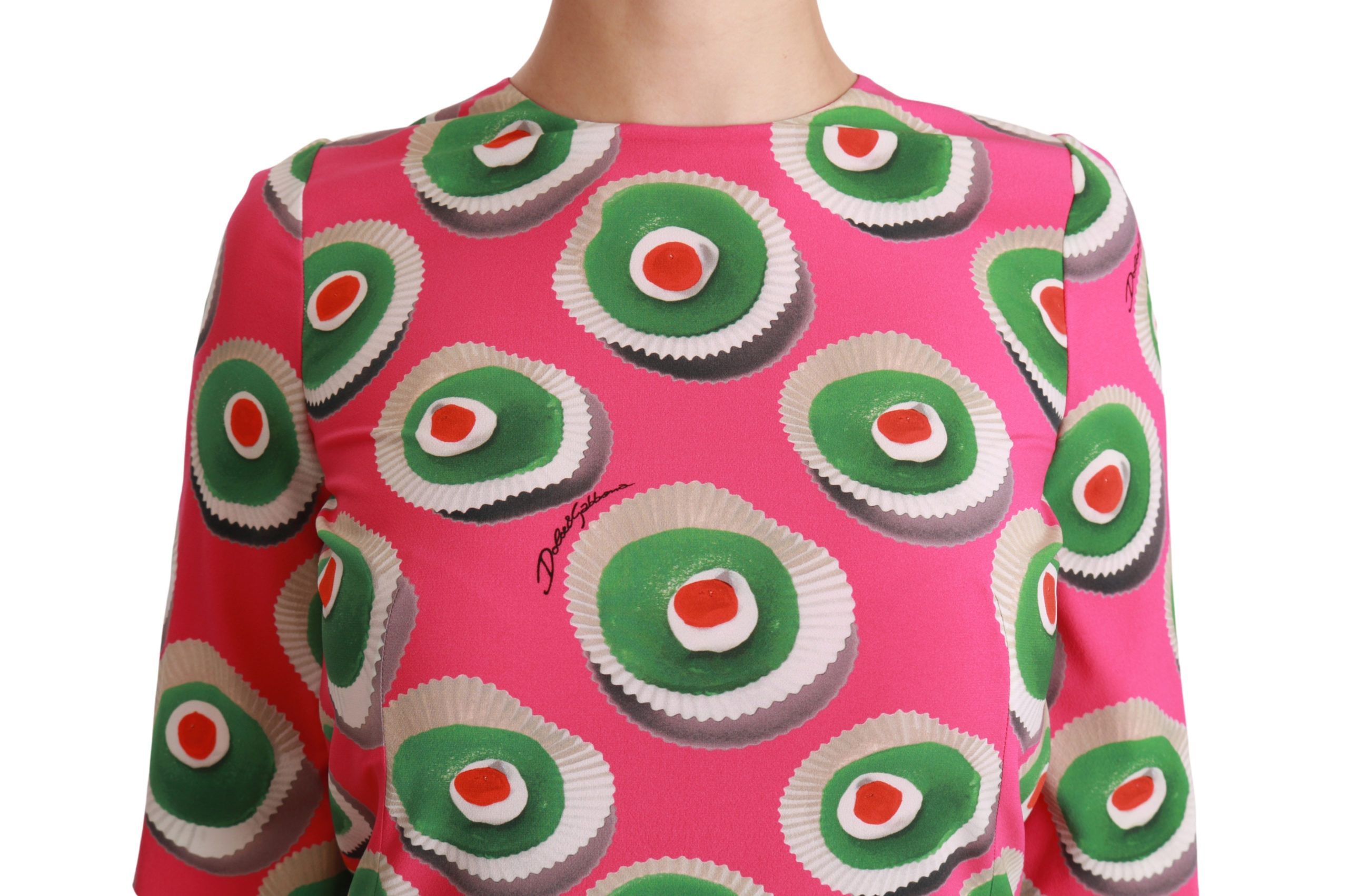 Silk Cup Cake Shift Stretch Women's Dress - Dolce & Gabbana - Modalova