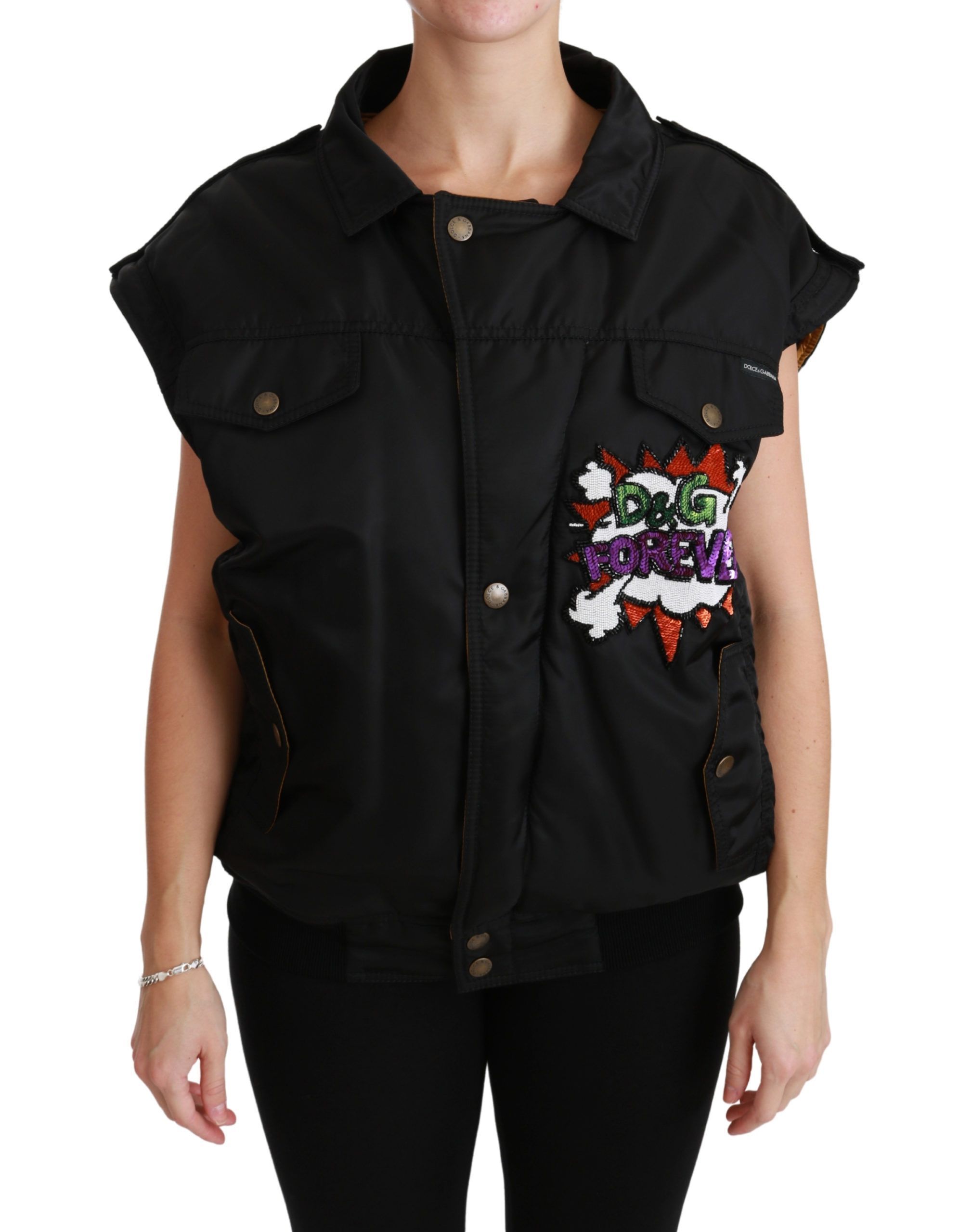 Queen Crown Sequined Bomber Women's Jacket - Dolce & Gabbana - Modalova