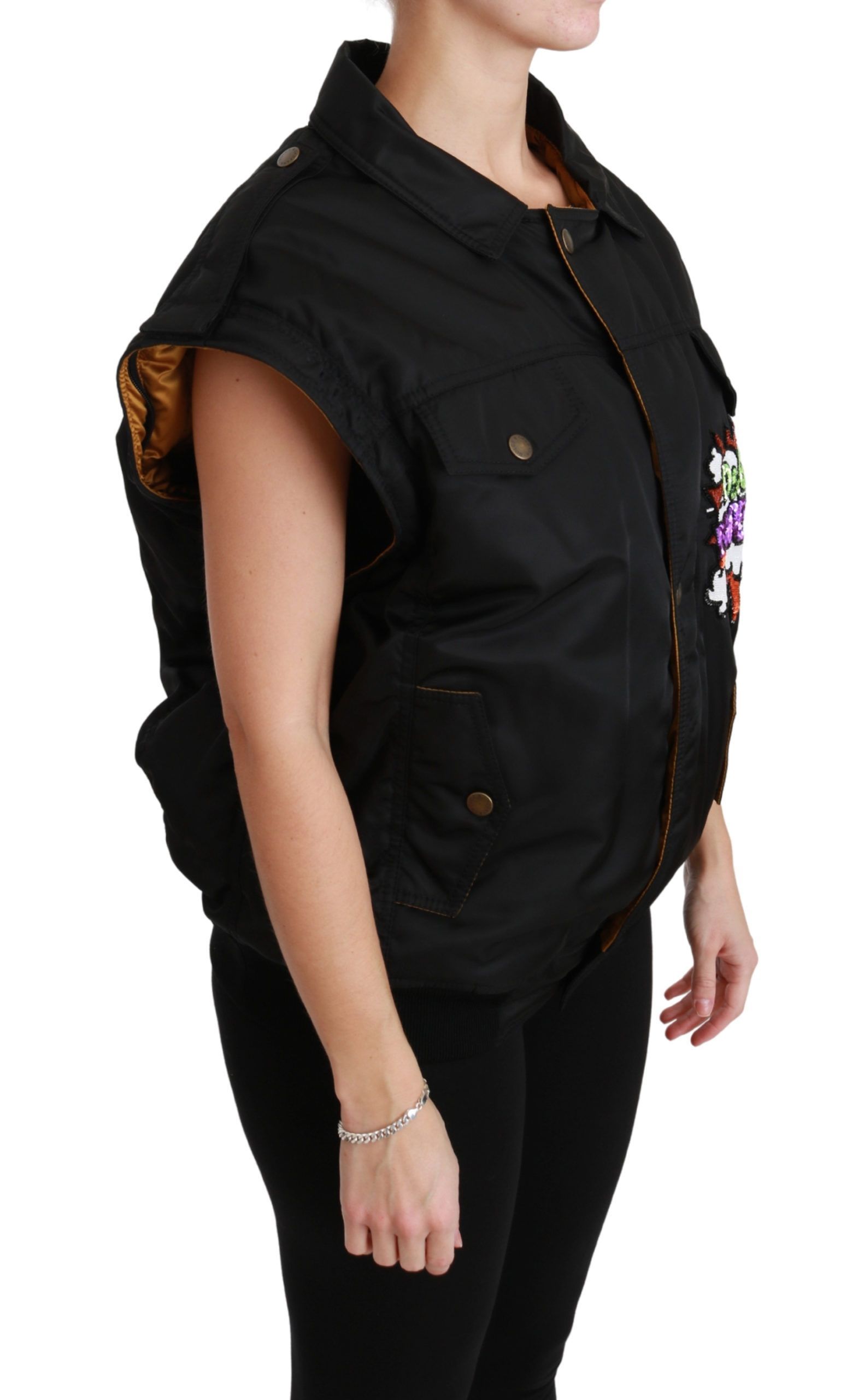 Queen Crown Sequined Bomber Women's Jacket - Dolce & Gabbana - Modalova