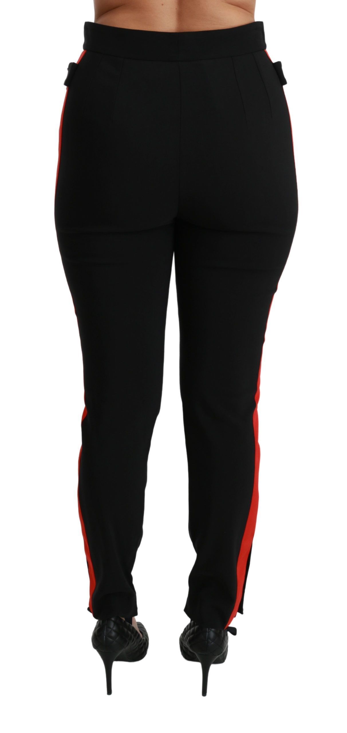 Skinny Stretch Fox Head Cotton Women's Pants - Dolce & Gabbana - Modalova