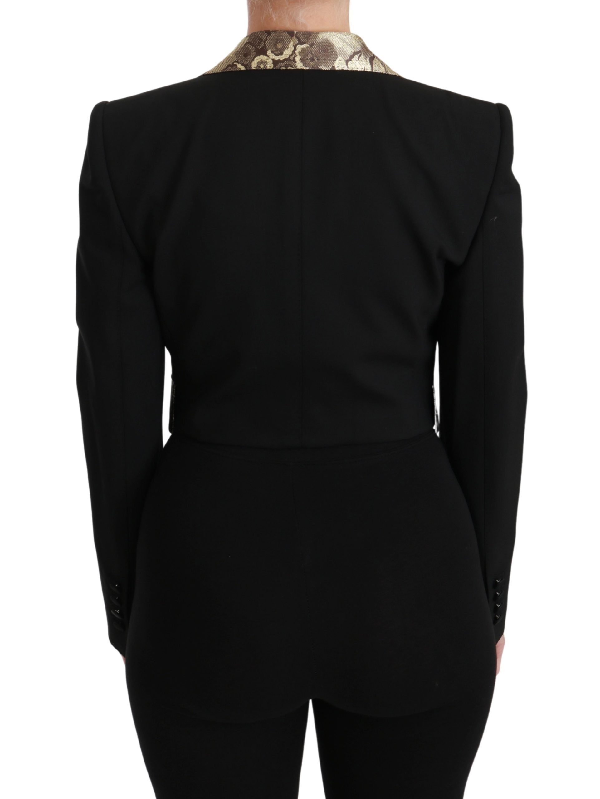 Jacquard Vest Blazer Coat Wool Women's Jacket - Dolce & Gabbana - Modalova