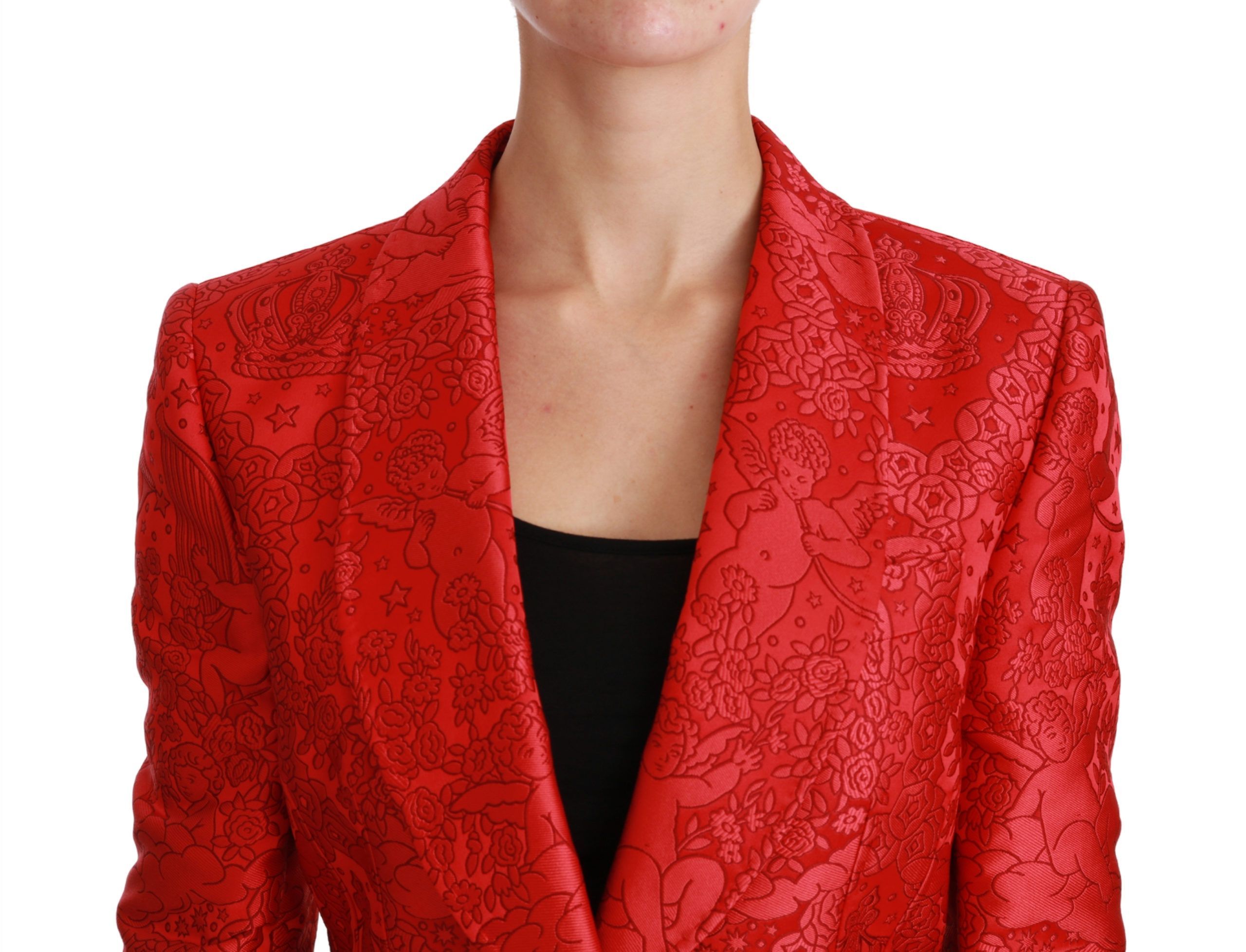 Floral Angel Blazer Coat Women's Jacket - Dolce & Gabbana - Modalova