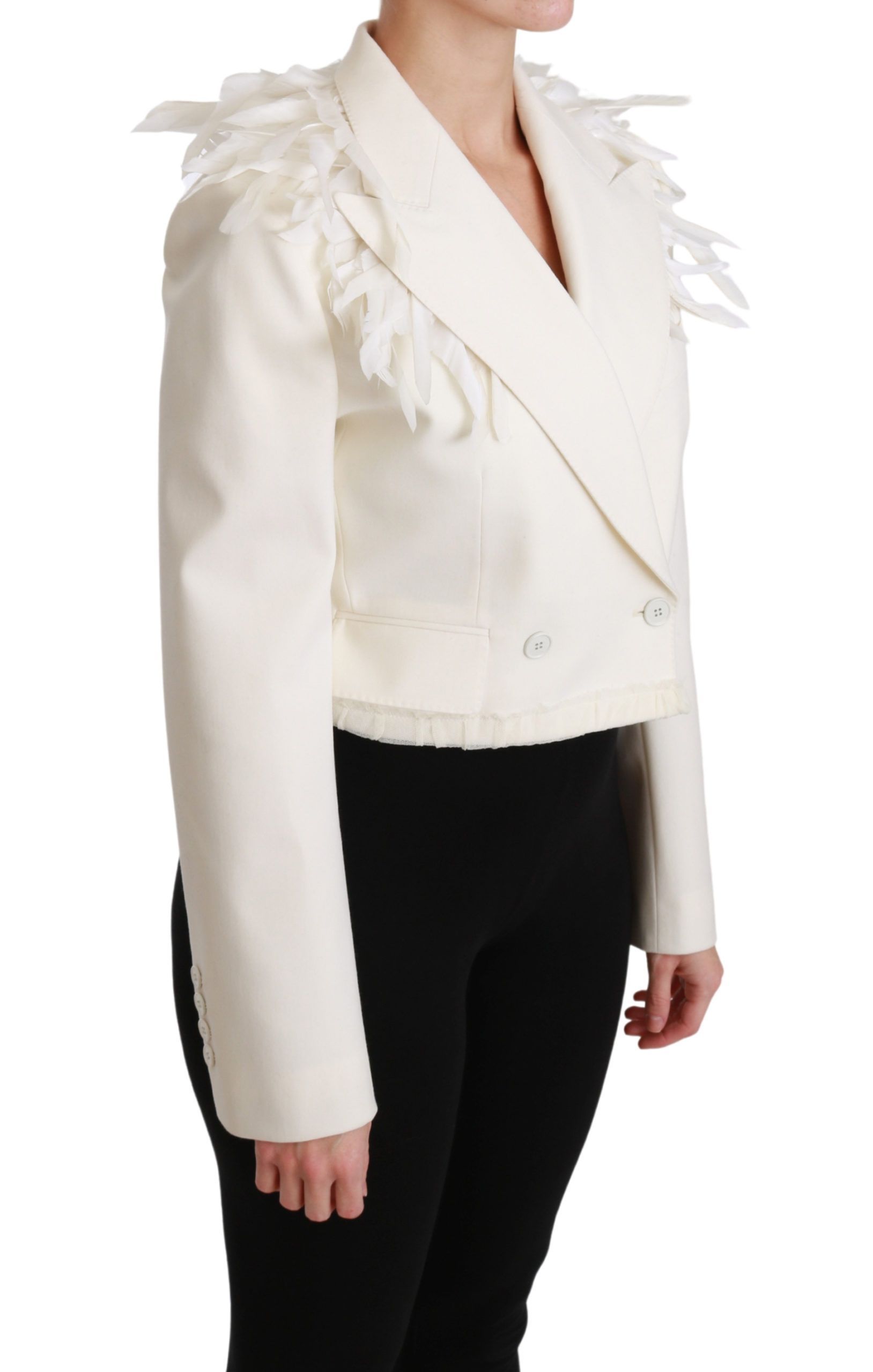 Double Breasted Coat Wool Women's Jacket - Dolce & Gabbana - Modalova