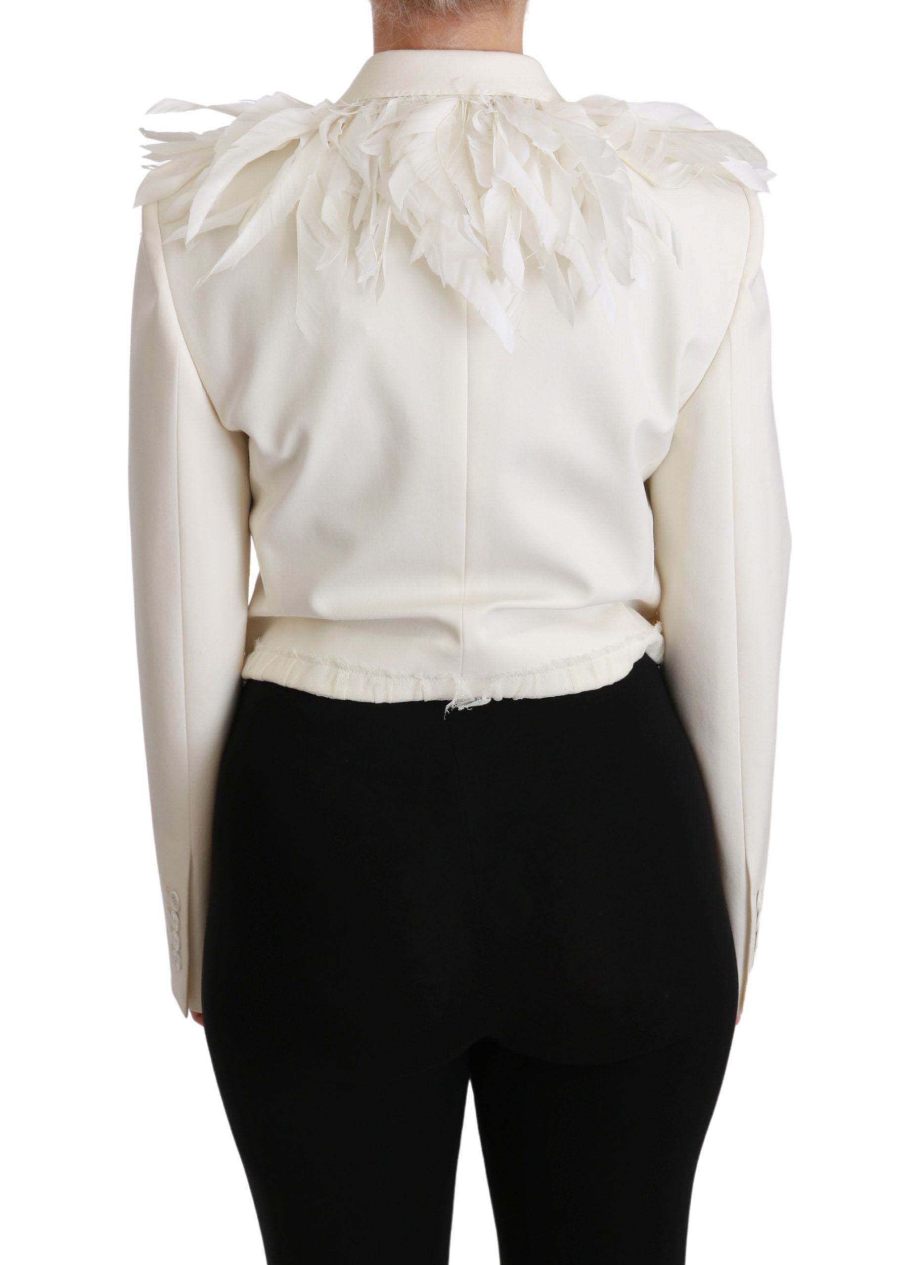 Double Breasted Coat Wool Women's Jacket - Dolce & Gabbana - Modalova