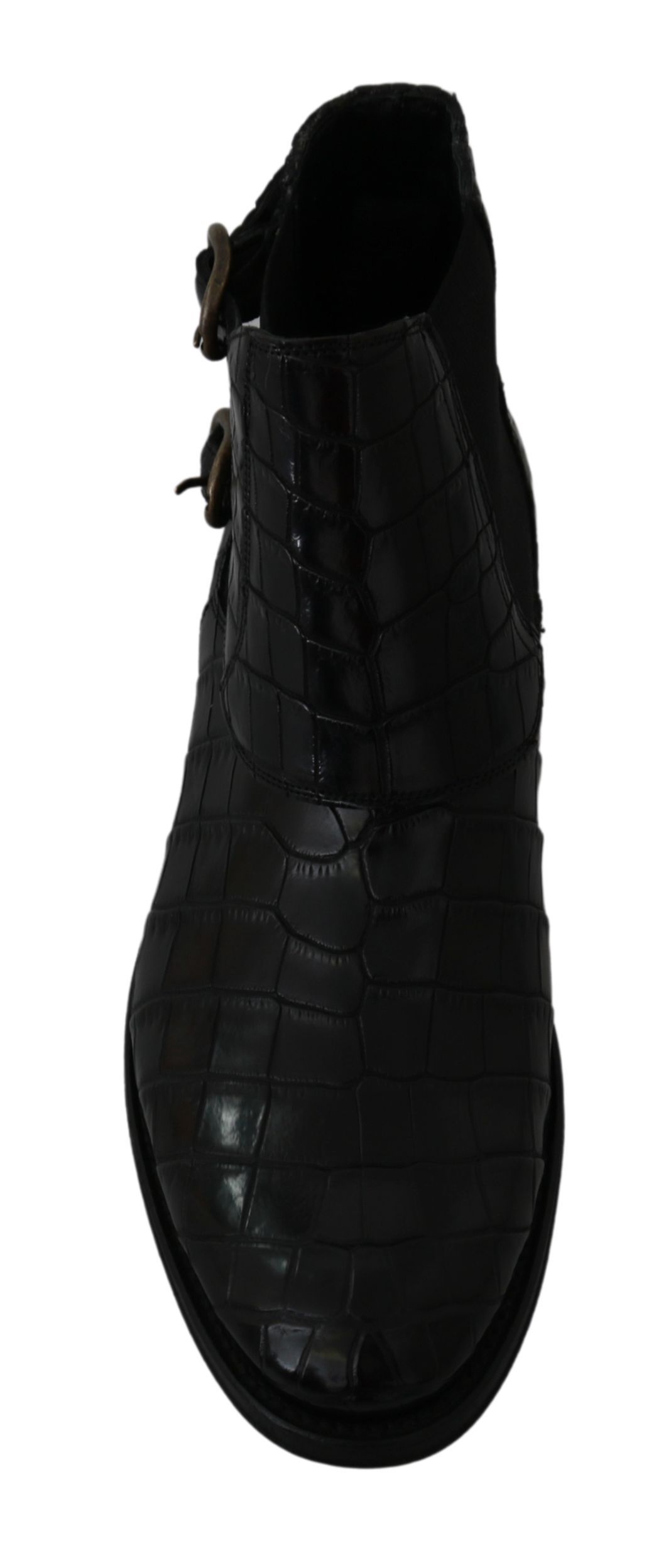 Crocodile Leather Derby Boots Men's Shoes - Dolce & Gabbana - Modalova
