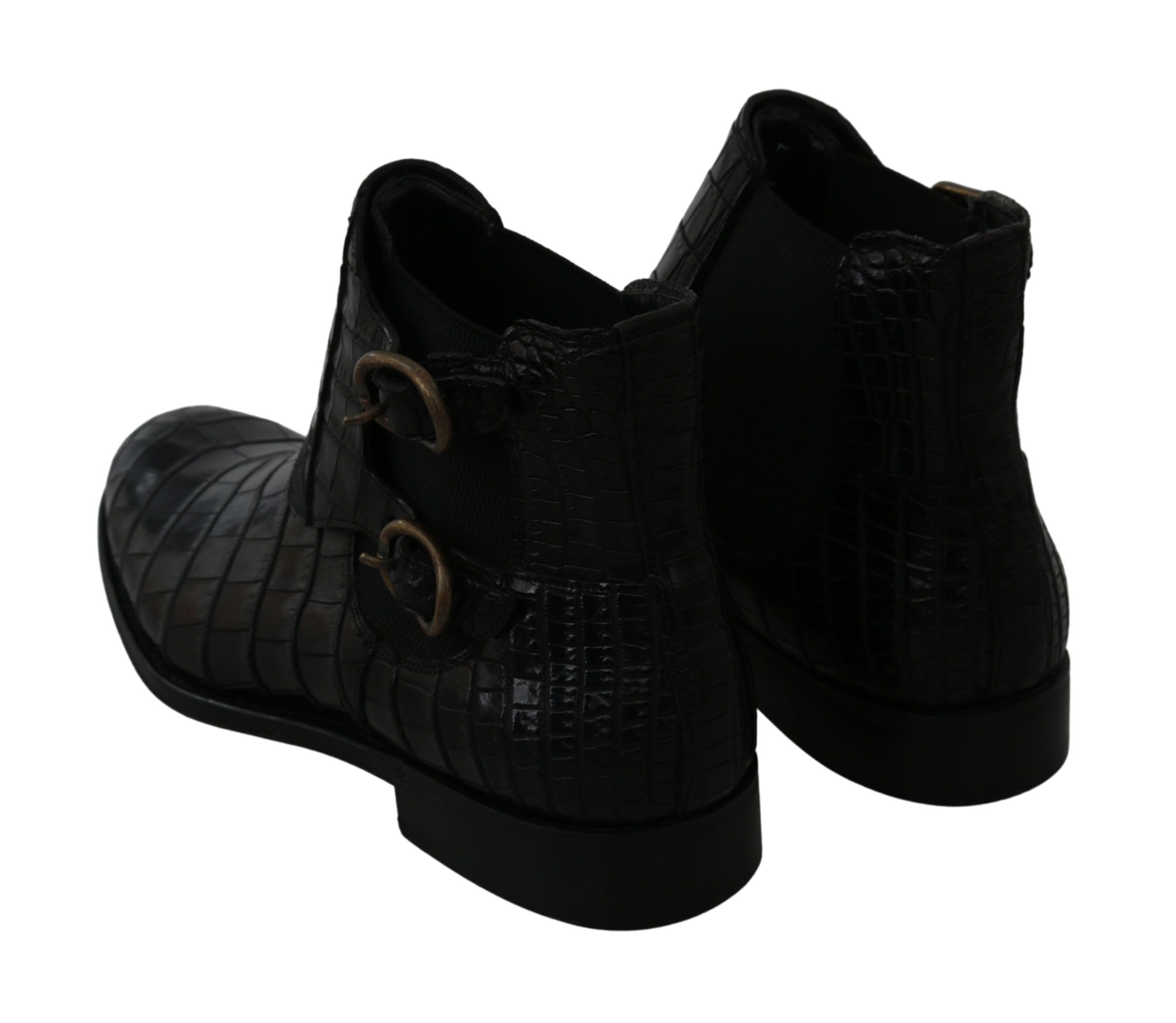 Crocodile Leather Derby Boots Men's Shoes - Dolce & Gabbana - Modalova