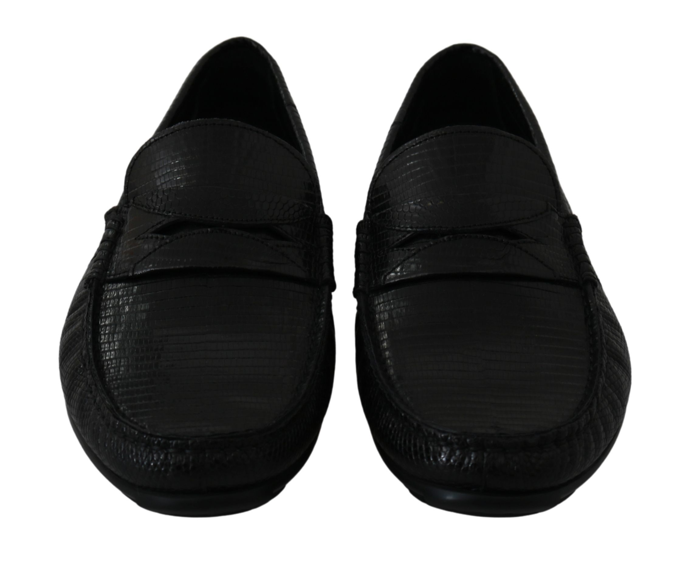 Lizard Leather Flat Loafers Men's Shoes - Dolce & Gabbana - Modalova