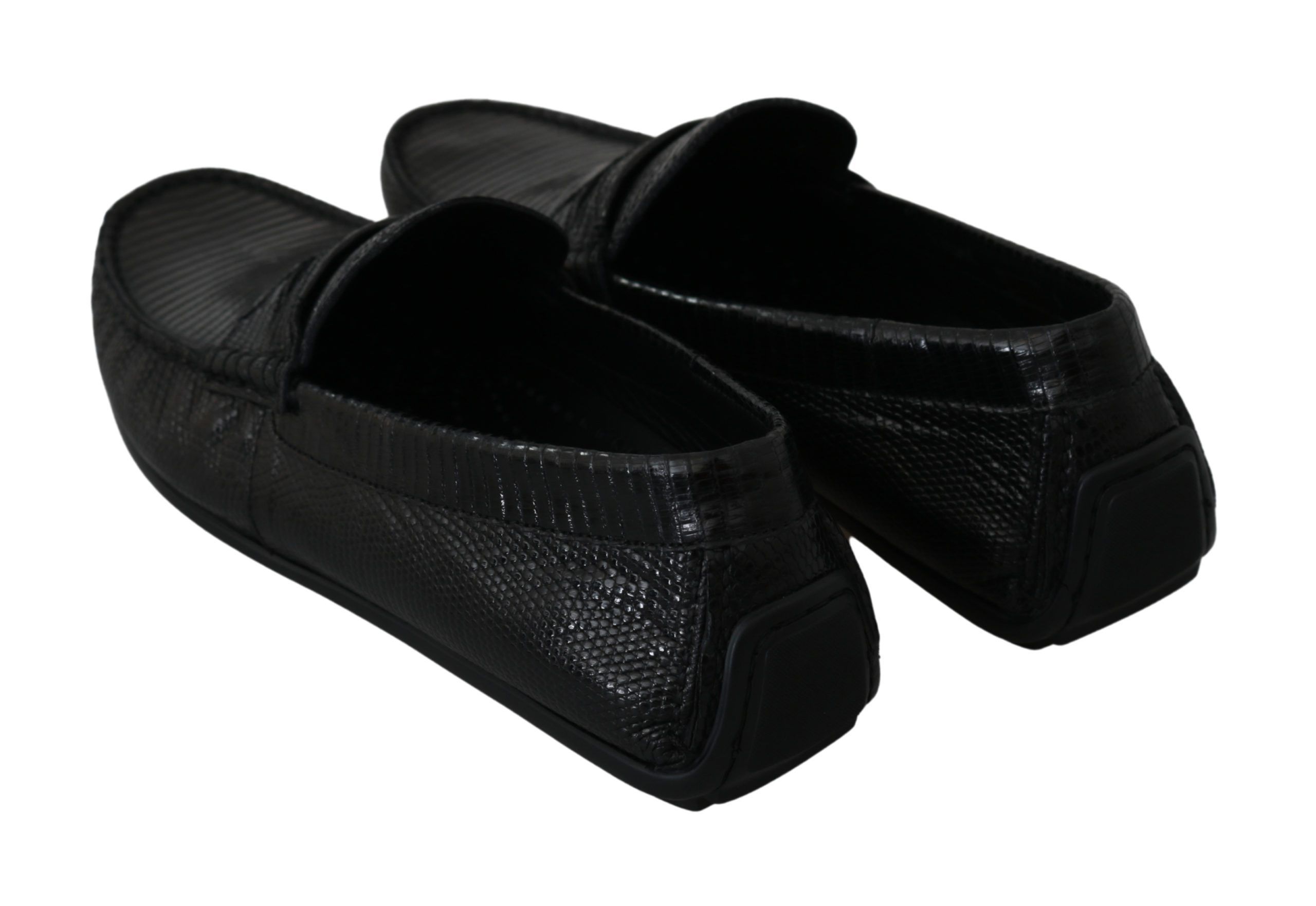 Lizard Leather Flat Loafers Men's Shoes - Dolce & Gabbana - Modalova