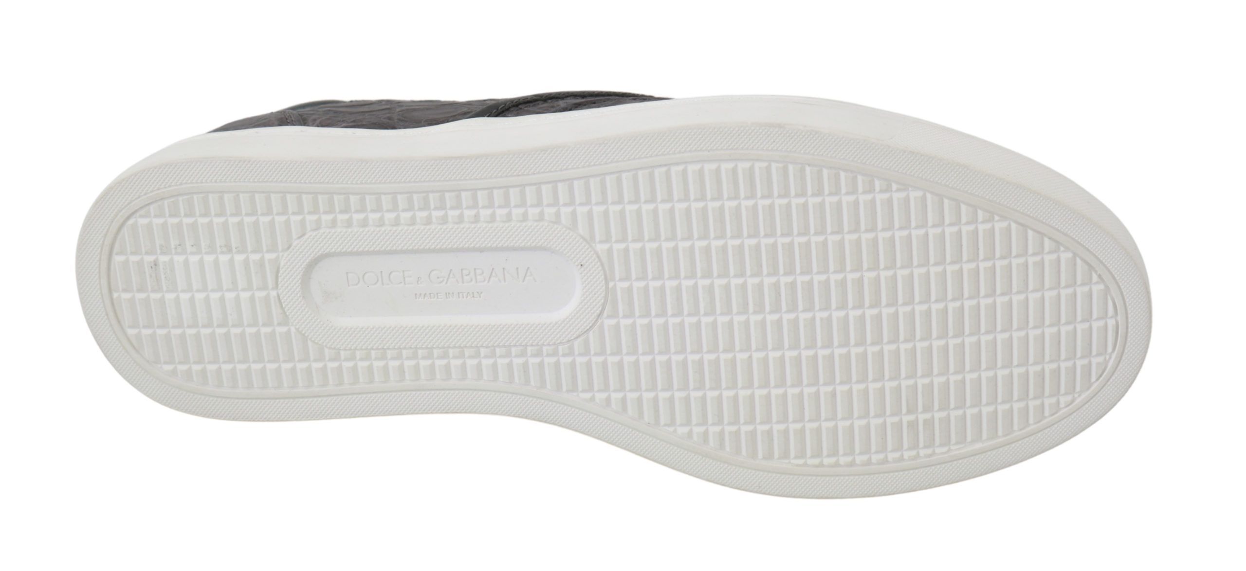Leather Flat Caiman Mens Loafers Men's Shoes - Dolce & Gabbana - Modalova