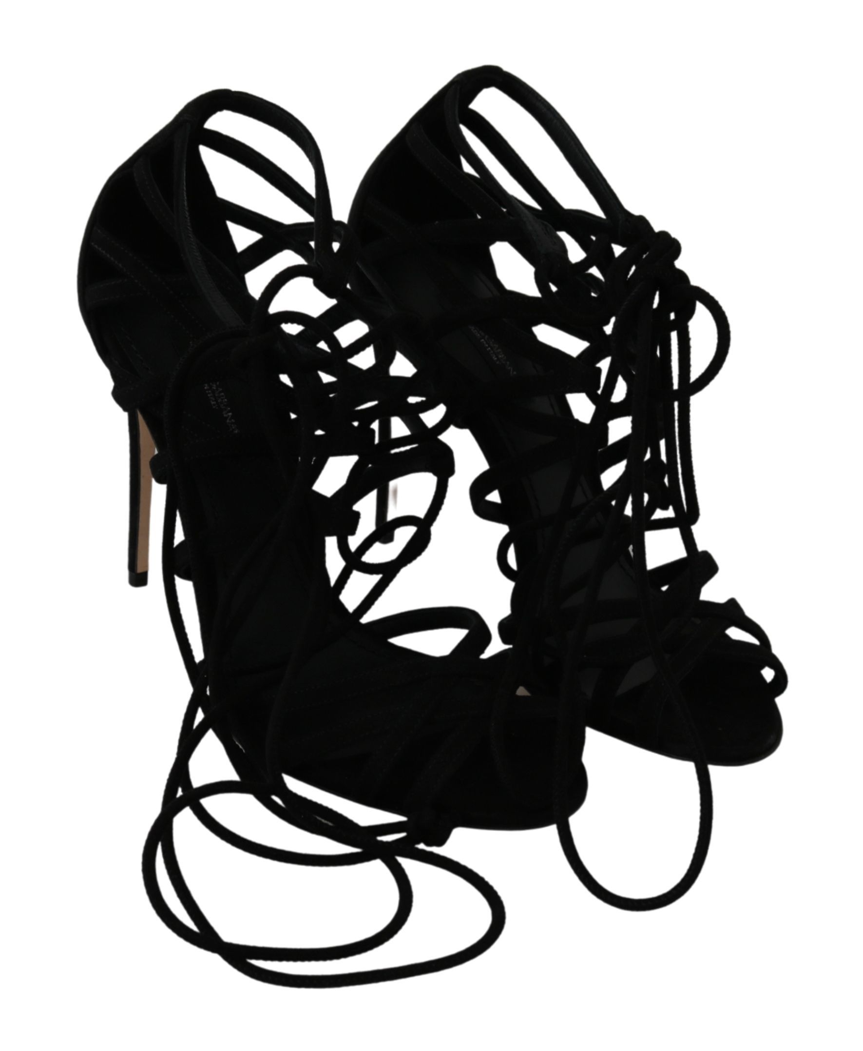 Suede Strap Stilettos Shoes Women's Sandals - Dolce & Gabbana - Modalova