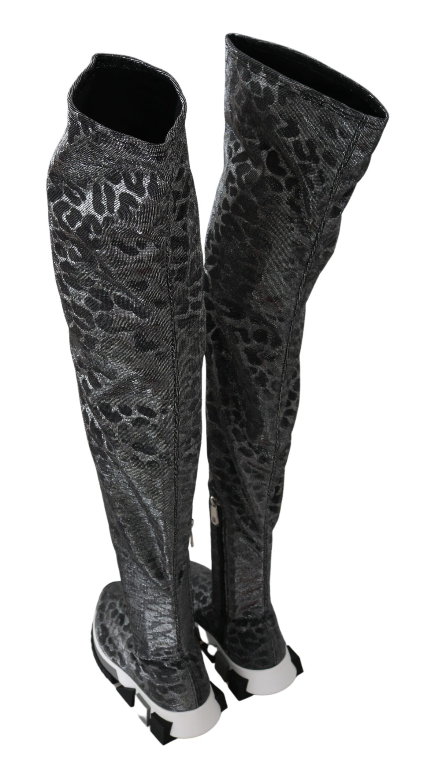 Leopard High Top Sneakers Booties Women's Shoes - Dolce & Gabbana - Modalova