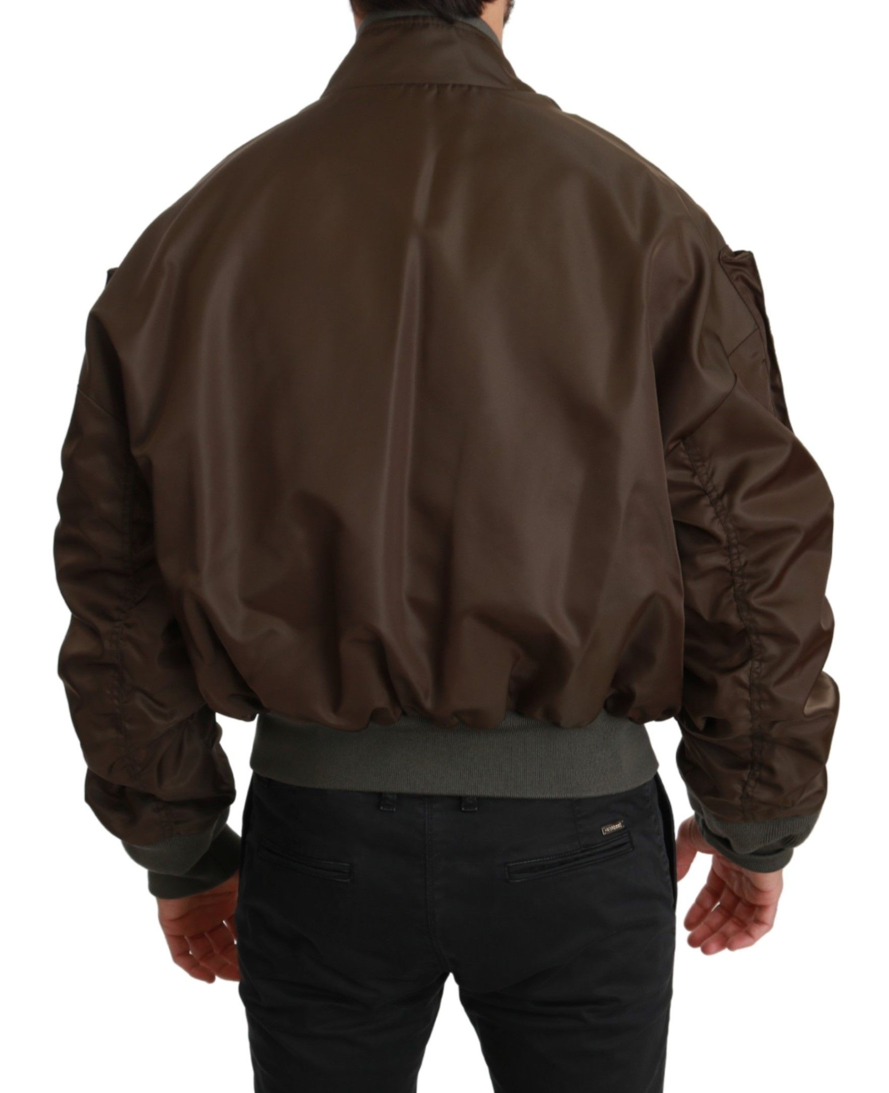 Beaded Crown Skull Logo Men's Jacket - Dolce & Gabbana - Modalova