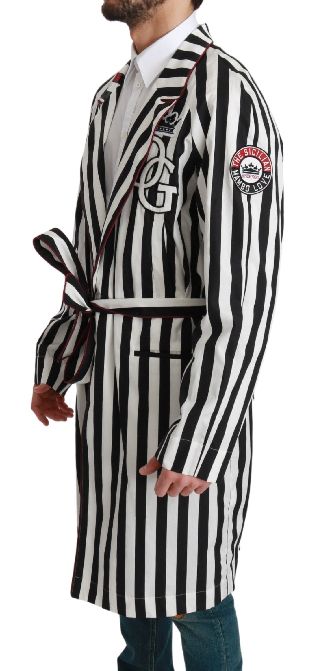 Coat Nightgown Cotton Men's Robe - Dolce & Gabbana - Modalova