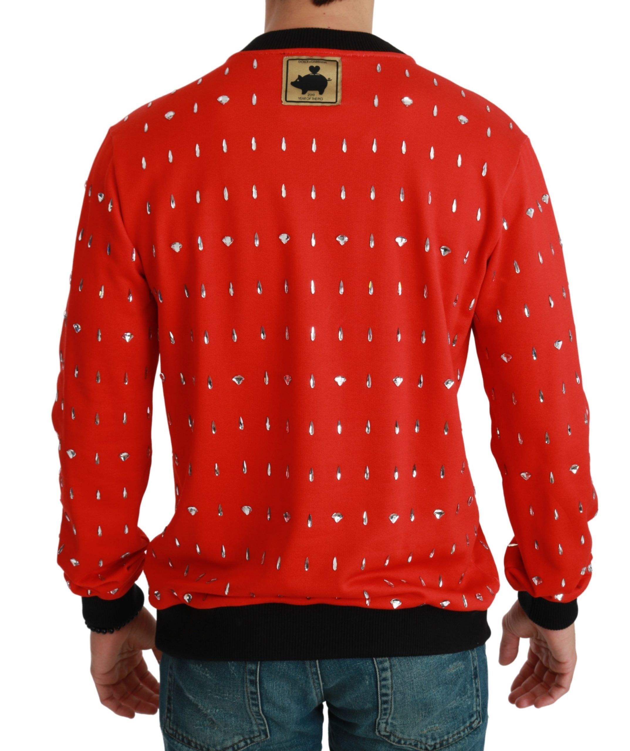 Crystal Pig of the Year Men's Sweater - Dolce & Gabbana - Modalova