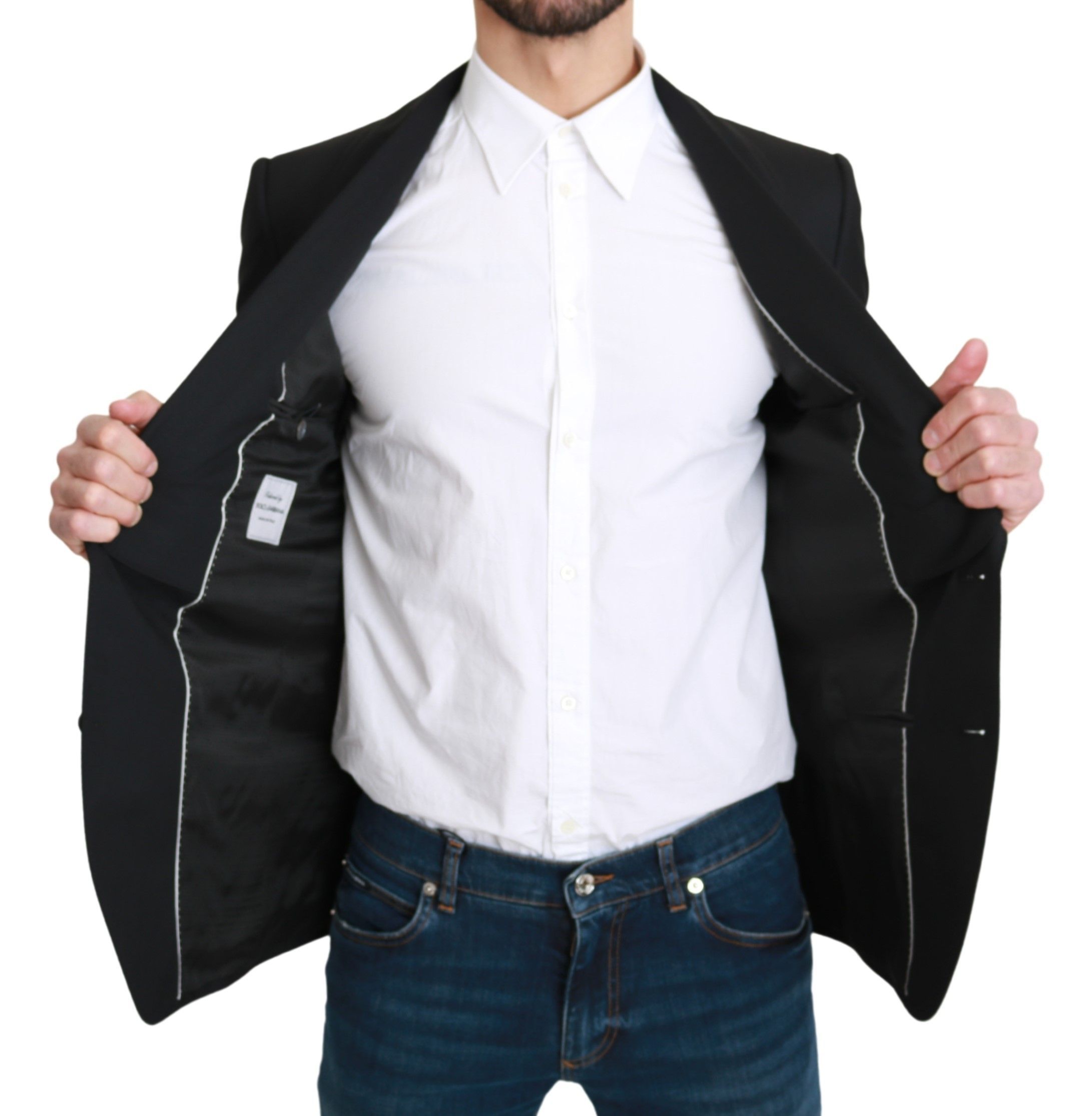 Single Breasted Formal Wool Men's Blazer - Dolce & Gabbana - Modalova