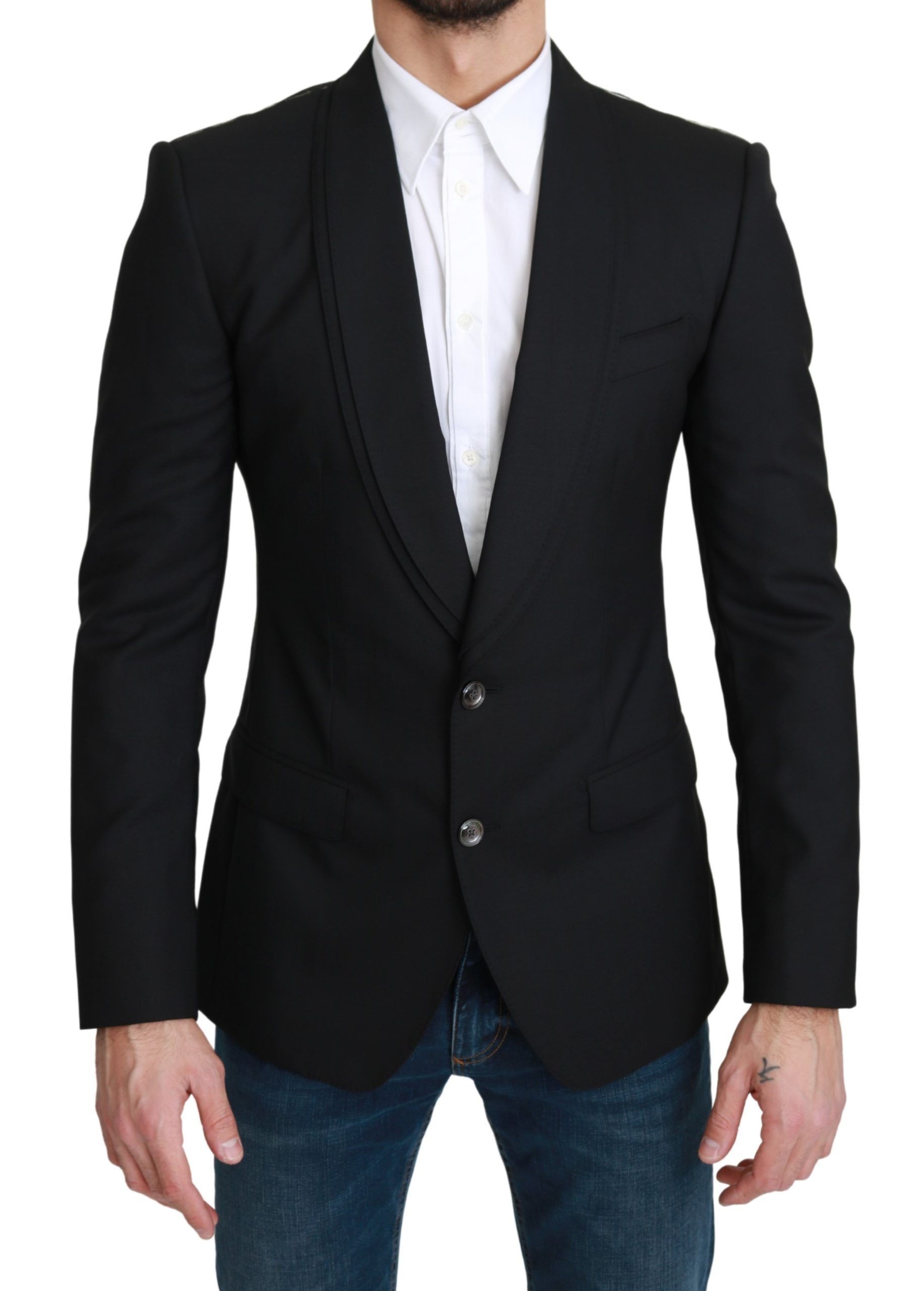 Single Breasted Formal Wool Men's Blazer - Dolce & Gabbana - Modalova