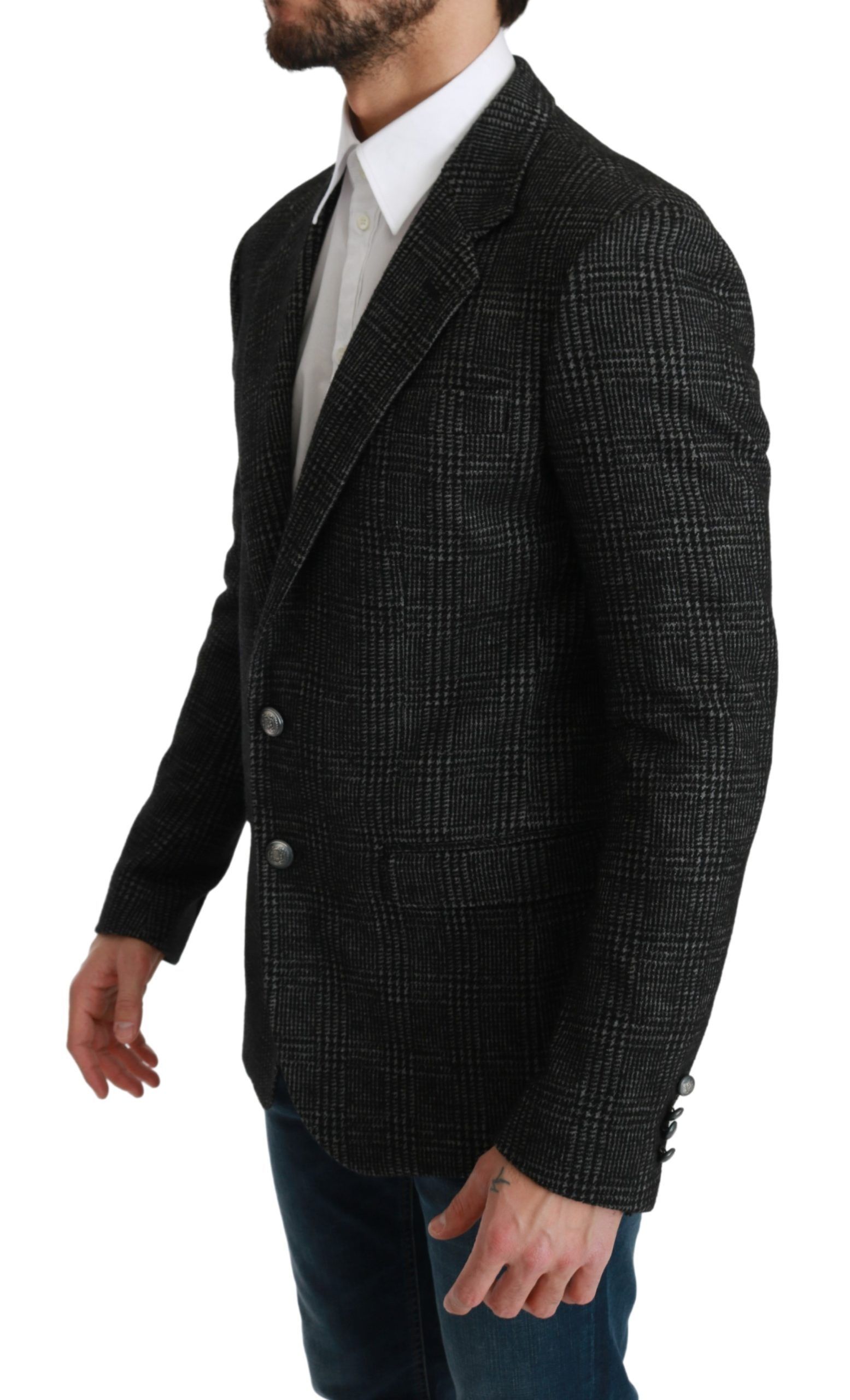 Plaid Check Slim Fit Jacket Men's Blazer - Dolce & Gabbana - Modalova